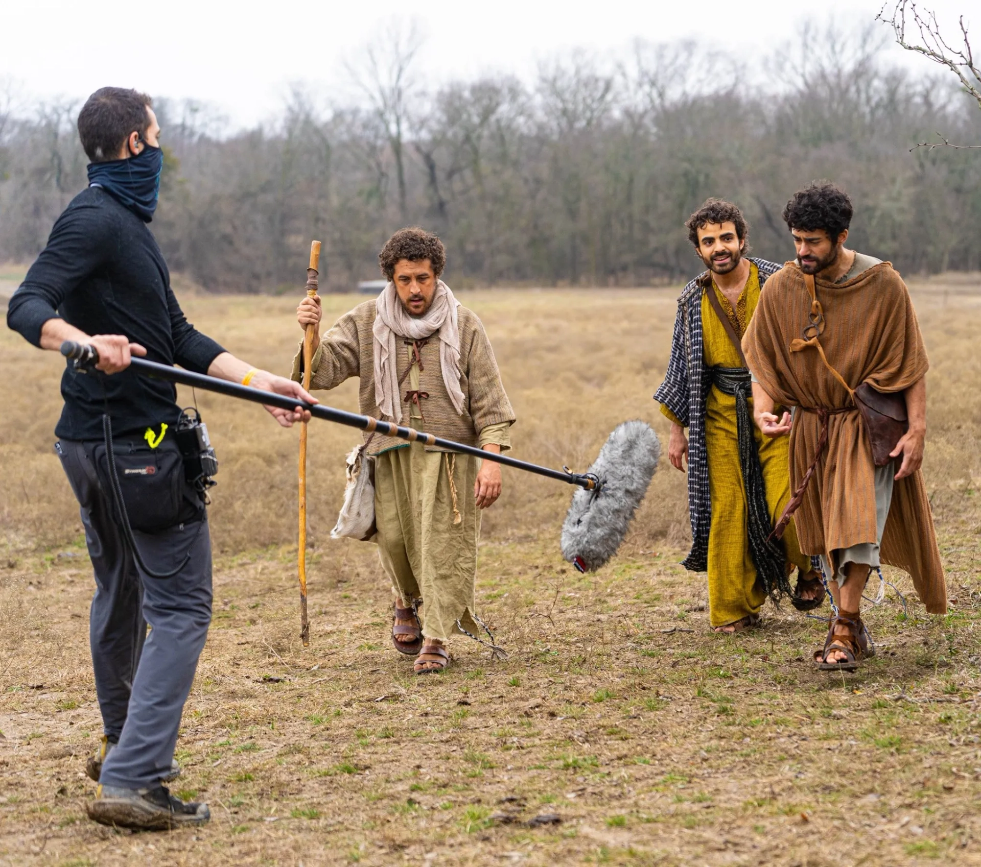 Jordan Walker Ross, Giavani Cairo, and Austin Reed Alleman in The Chosen: Beyond Mountains (2021)