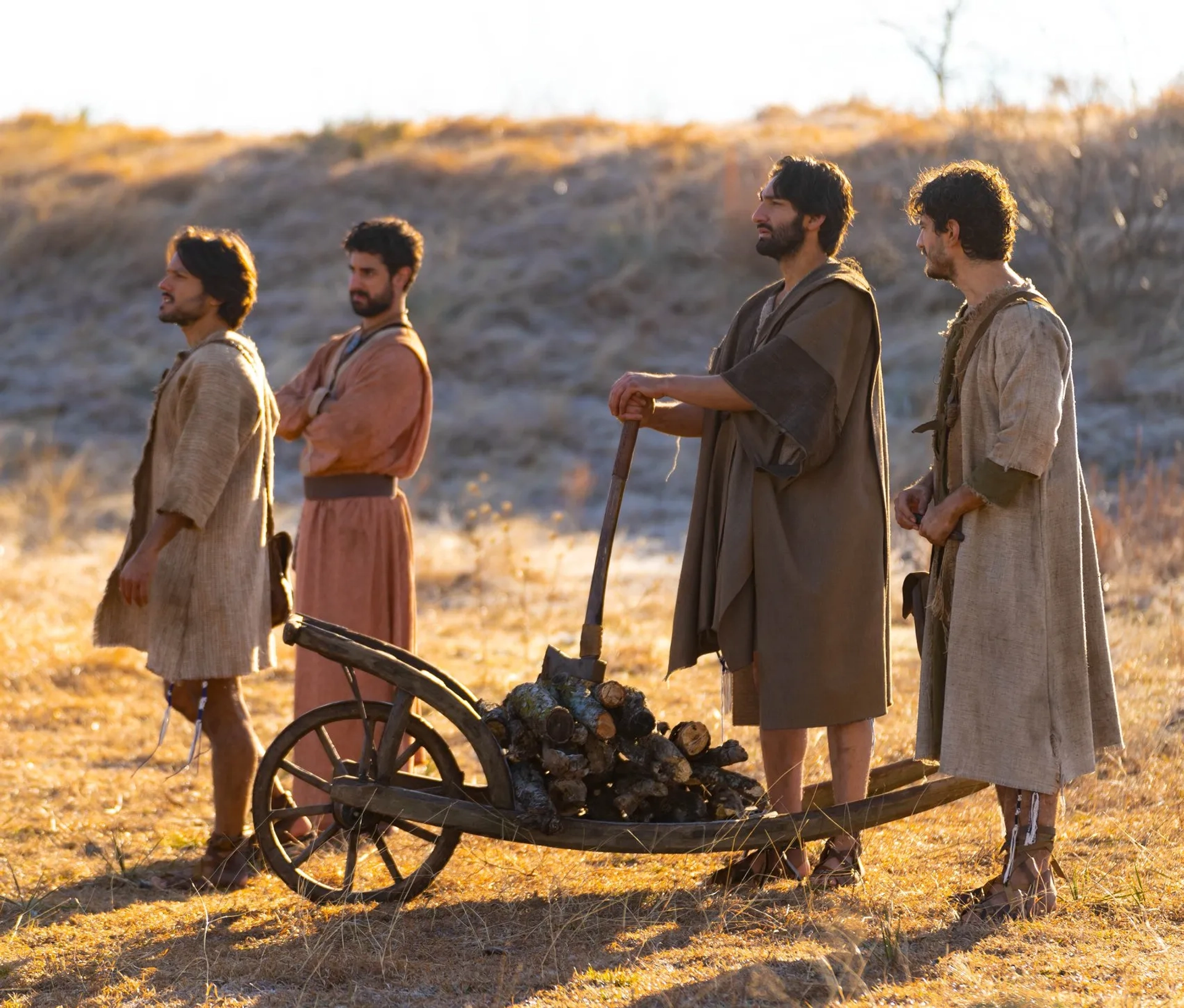 George H. Xanthis, Abe Bueno-Jallad, Shahar Isaac, and Joey Vahedi in The Chosen: I Saw You (2021)