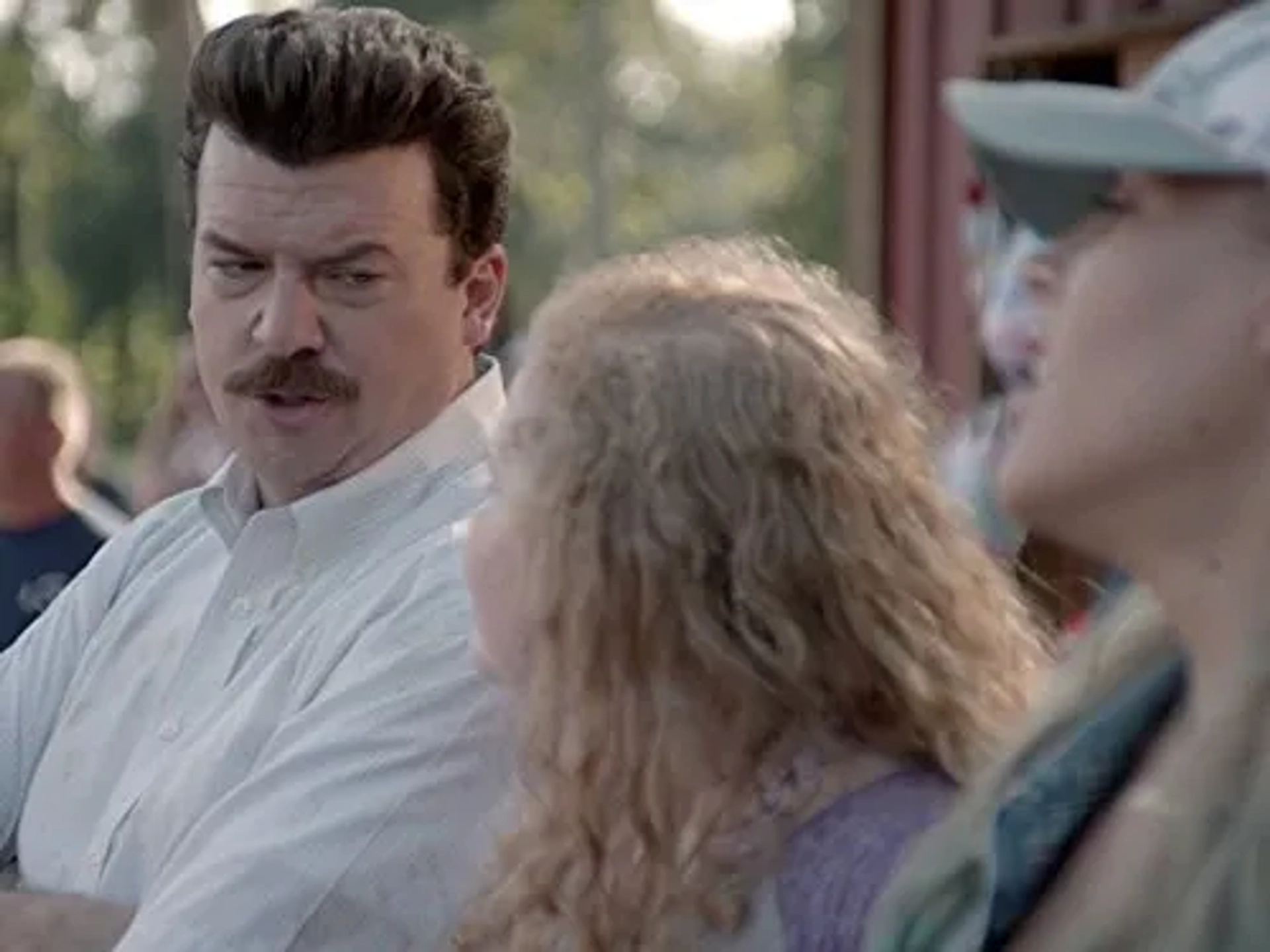 Busy Philipps, Danny McBride, and Maya G. Love in Vice Principals (2016)