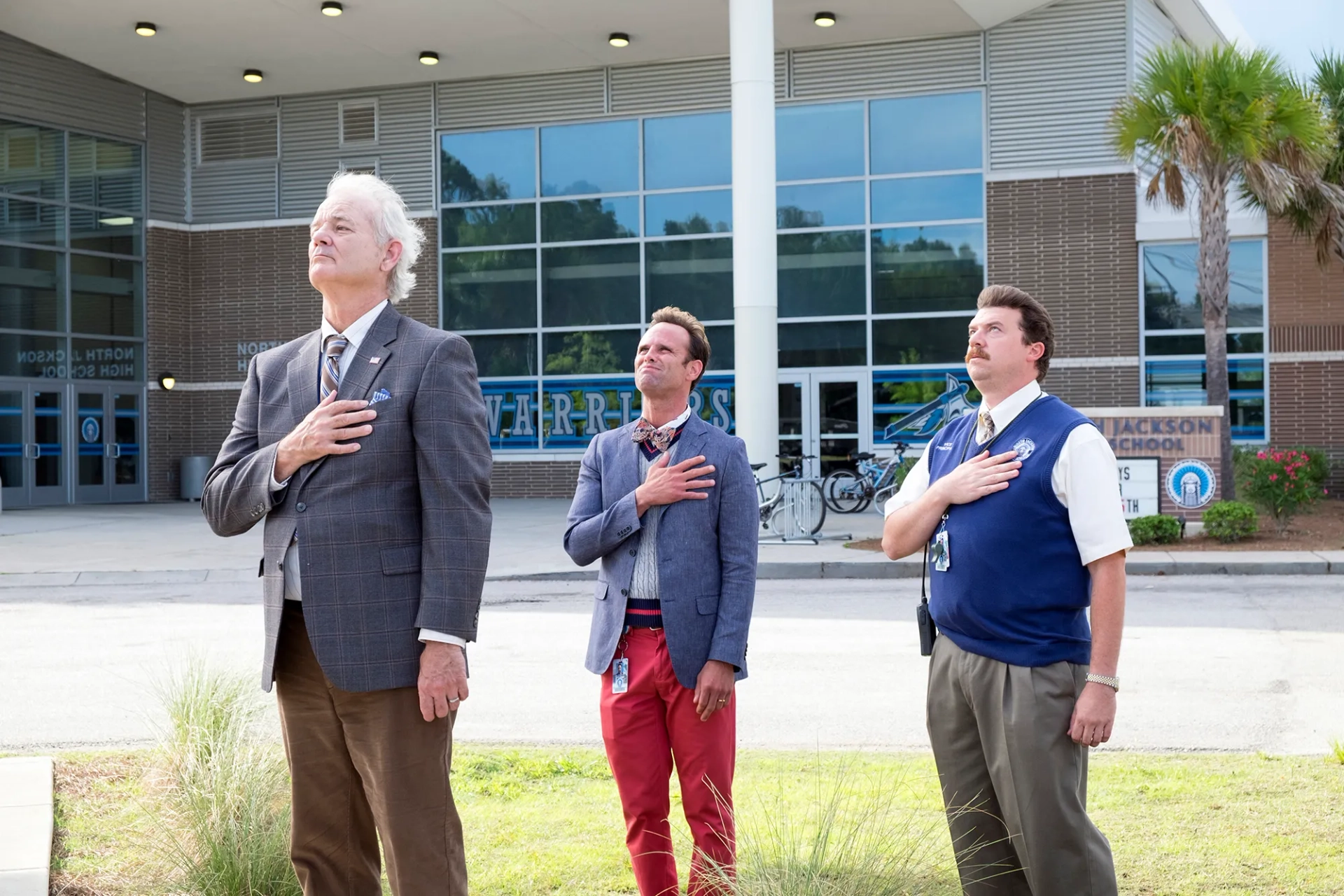 Bill Murray, Walton Goggins, and Danny McBride in Vice Principals (2016)