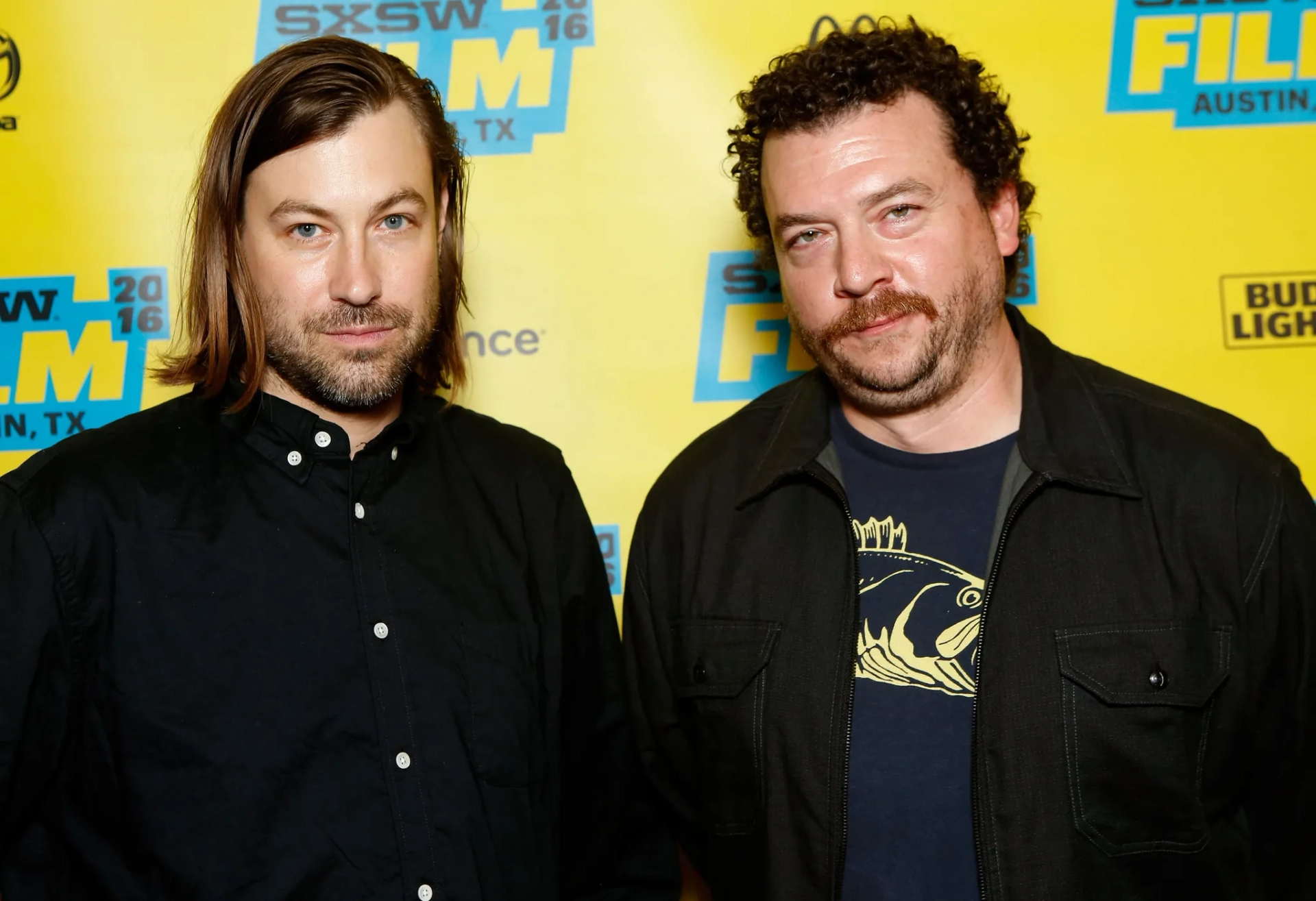 Danny McBride and Jody Hill at an event for Vice Principals (2016)