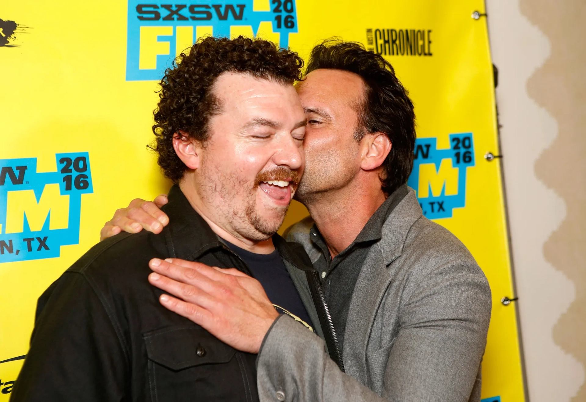 Walton Goggins and Danny McBride at an event for Vice Principals (2016)