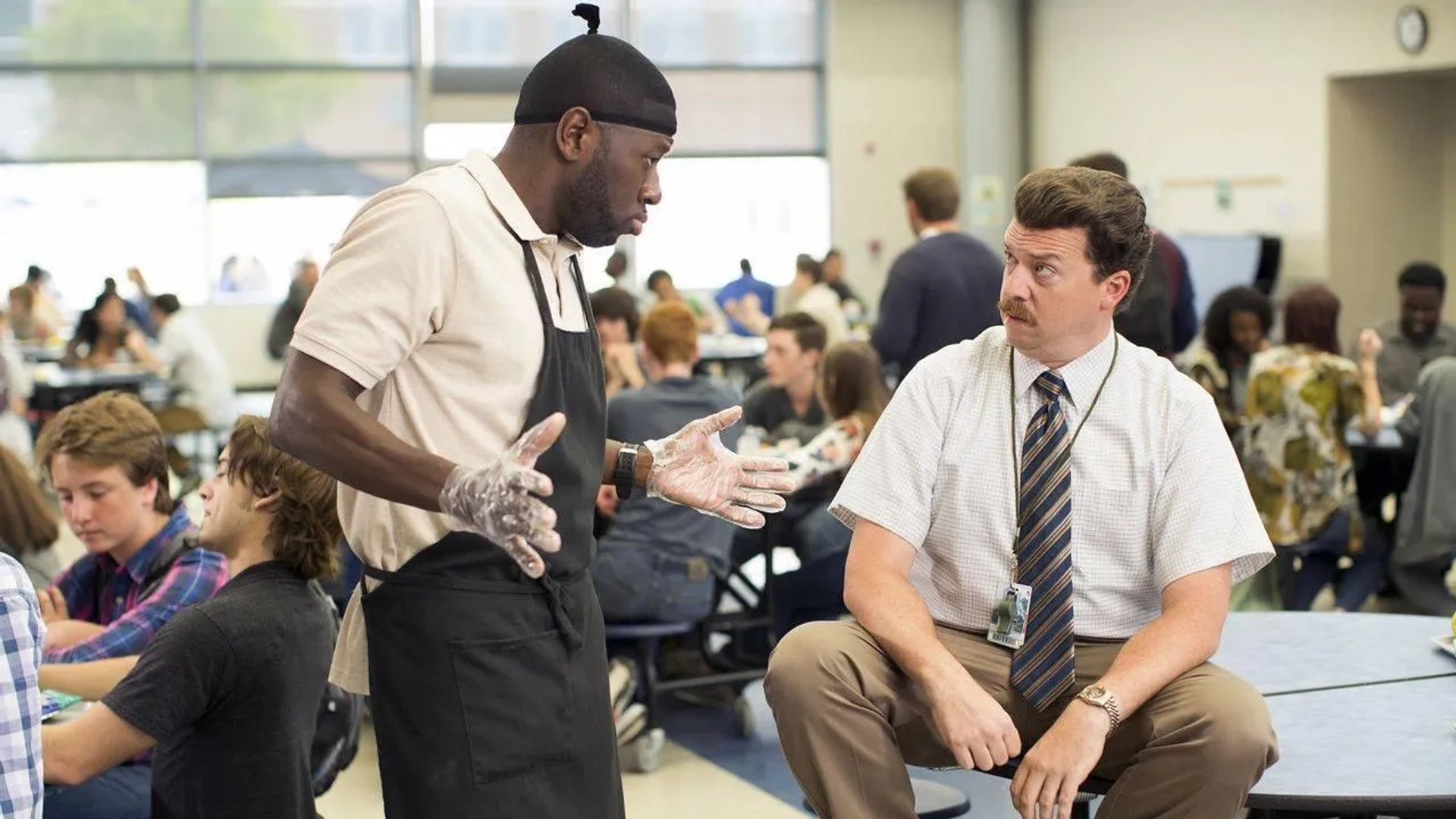 Danny McBride and Sheaun McKinney in Vice Principals (2016)