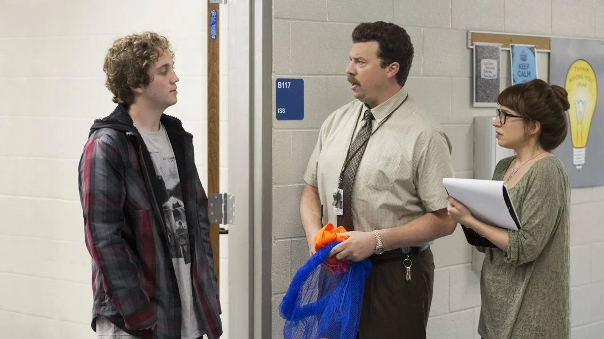 Danny McBride, Ashley Rae Spillers, and Teddy Cole in Vice Principals (2016)