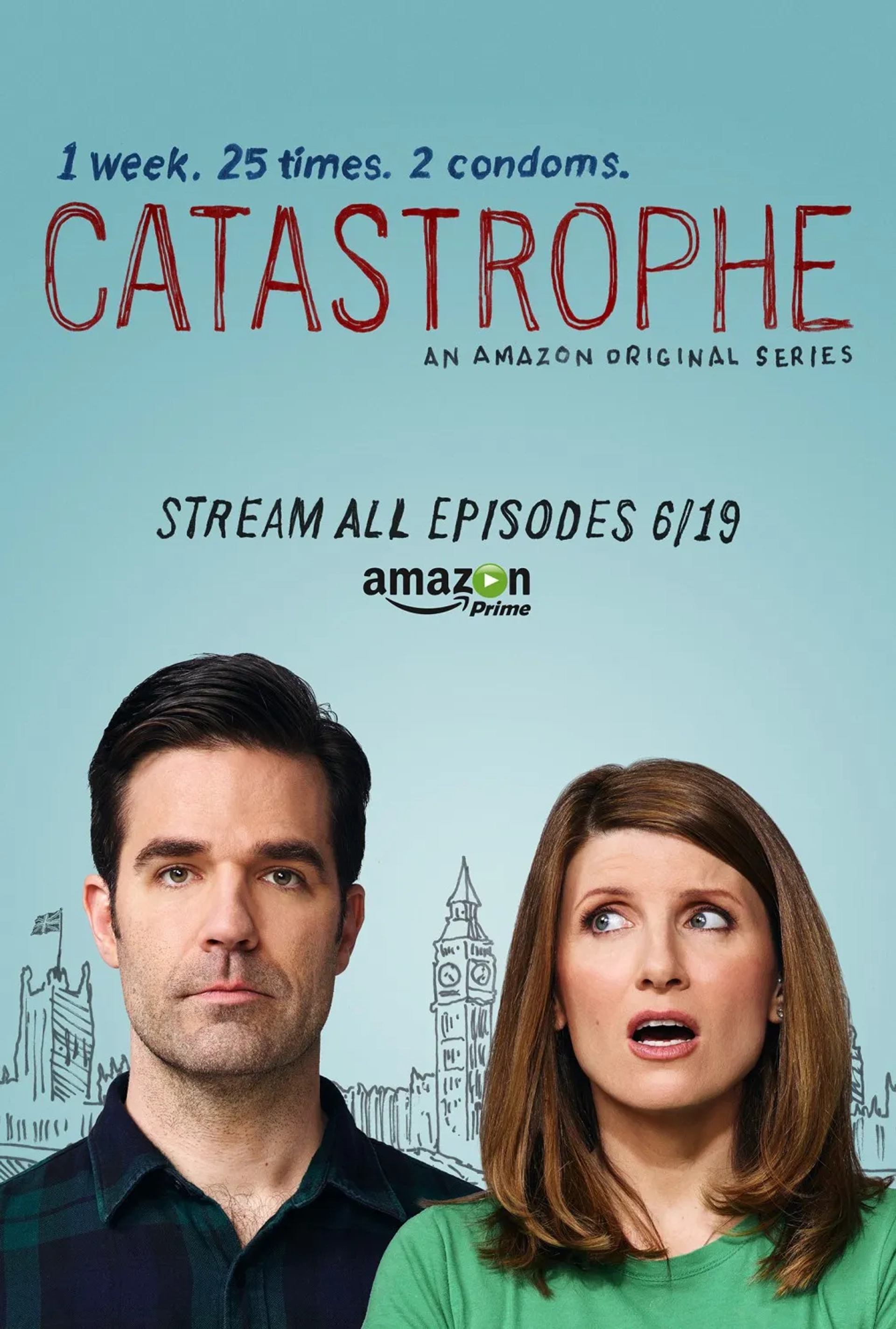 Sharon Horgan and Rob Delaney in Catastrophe (2015)