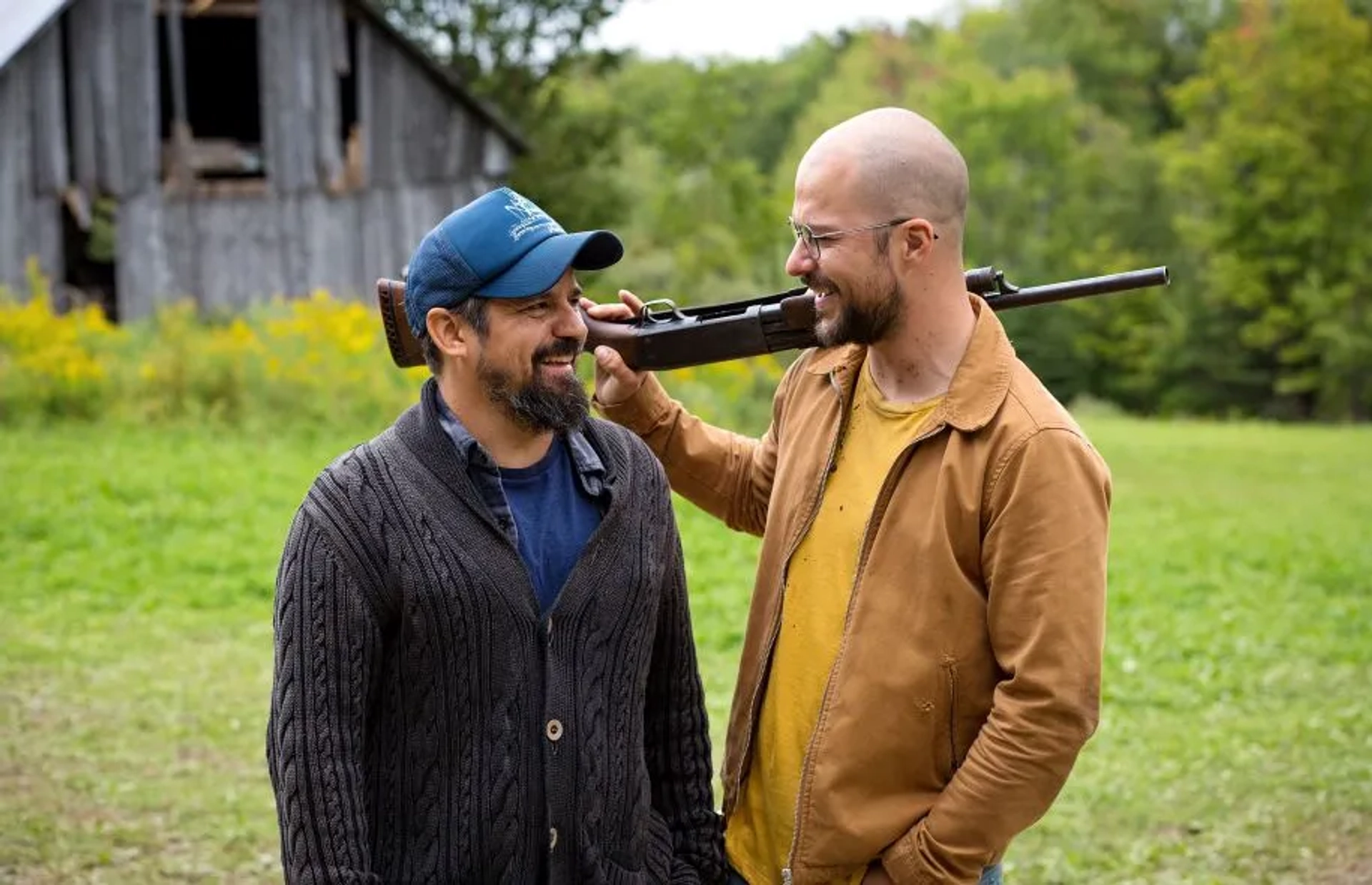 Robin Aubert and Marc-André Grondin in Ravenous (2017)