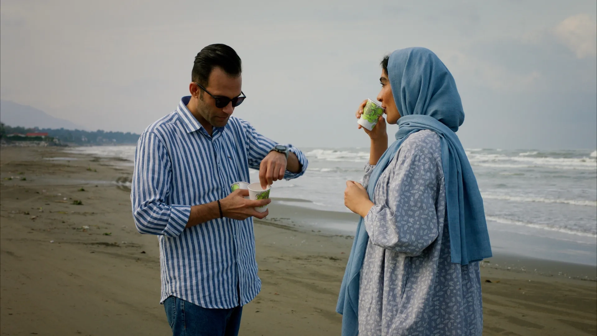 Nima Nourizadeh and Fargol Farbakhsh in Beach Villa (2023)