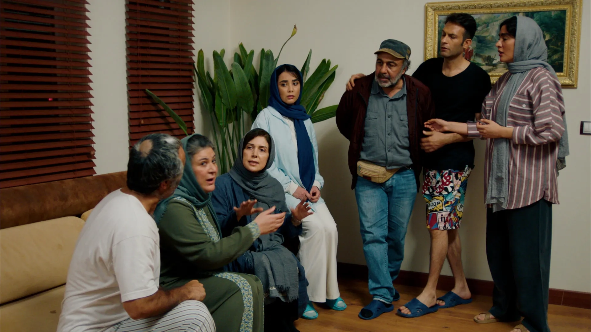 Yusef Khosravi, Erfan Asefi, Reza Attaran, Rima Raminfar, Pejman Jamshidi, Fargol Farbakhsh, and Atosa Anvarian in Beach Villa (2023)