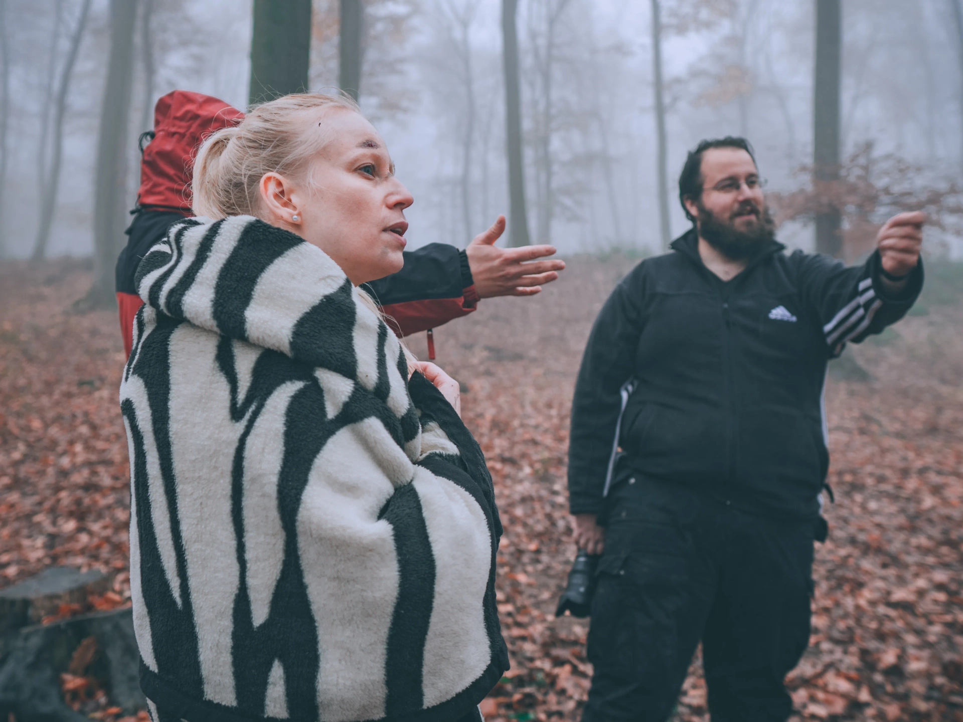 Dániel Sasvári-Molnár, Fruzsina Nagy, and Gergö Elekes in Aftermath (2024)