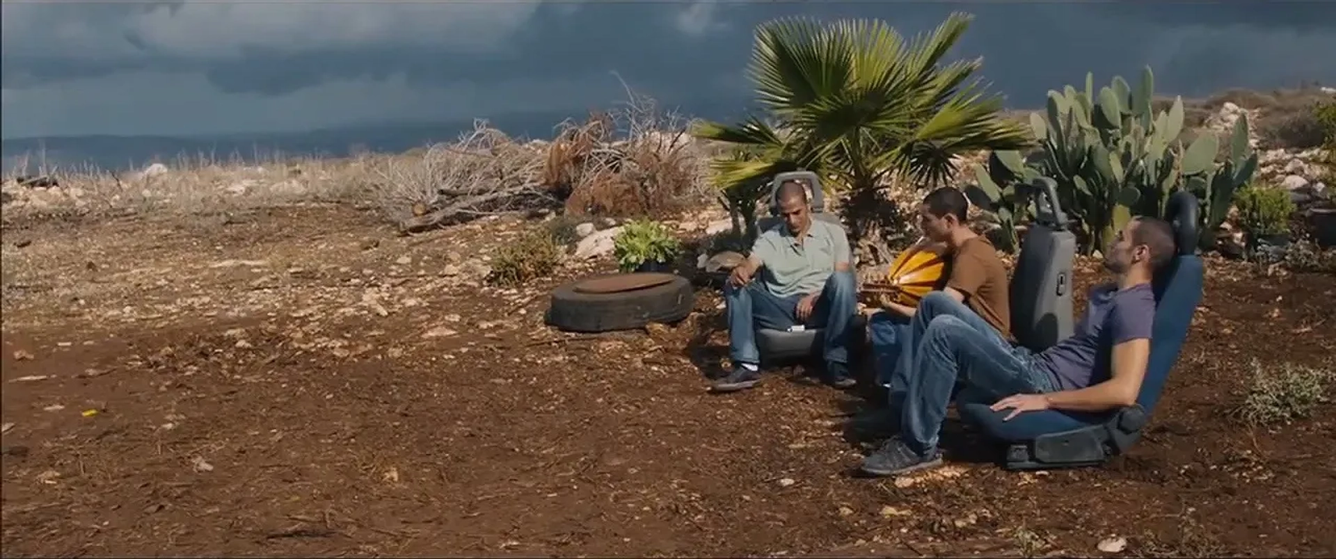 Adam Bakri, Samer Bisharat, and Eyad Hourani in Omar (2013)