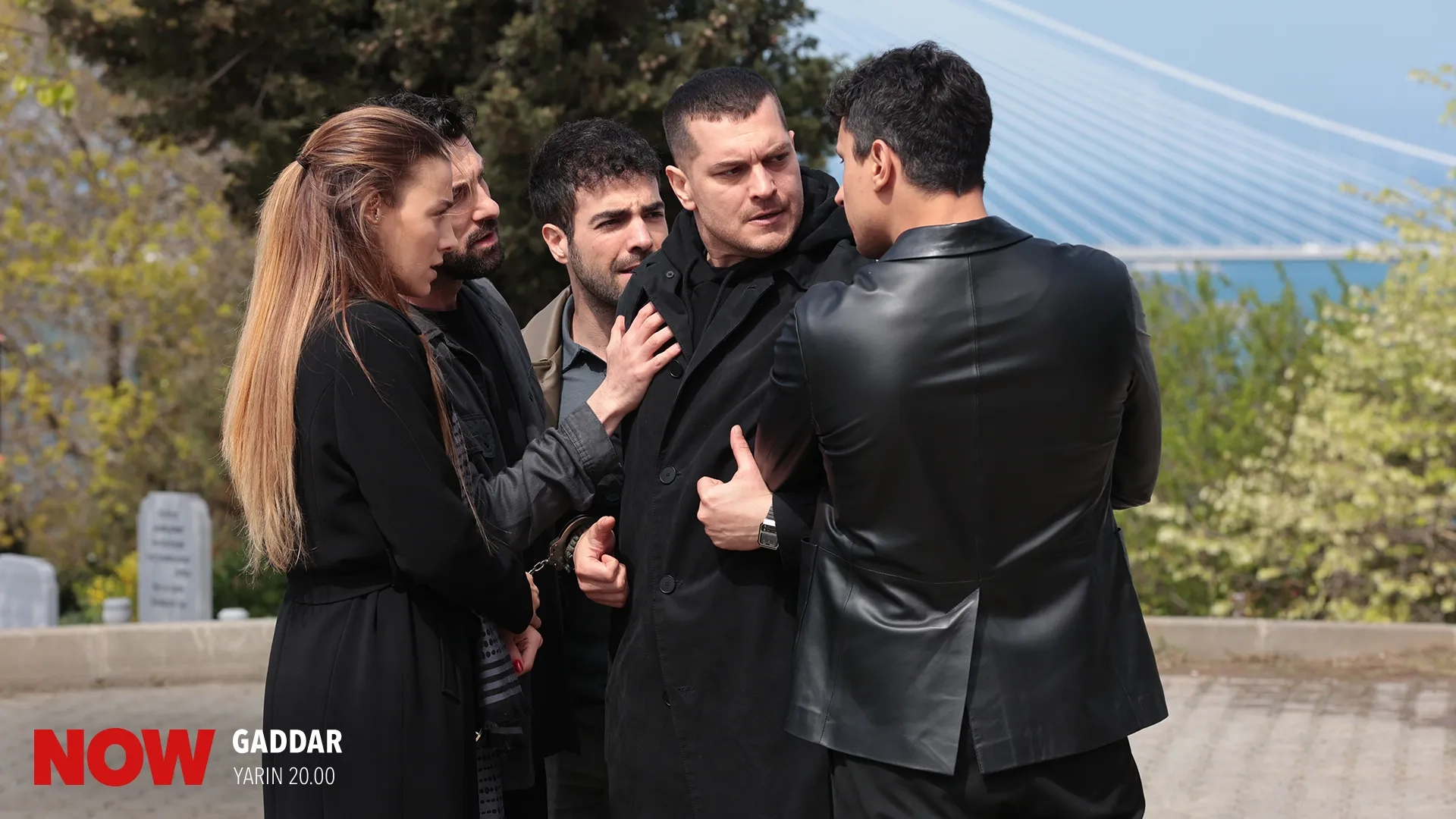 Aytek Sayan, Umutcan Ütebay, Sümeyye Aydogan, Çagatay Ulusoy, and Alper Çankaya in No Mercy (2024)