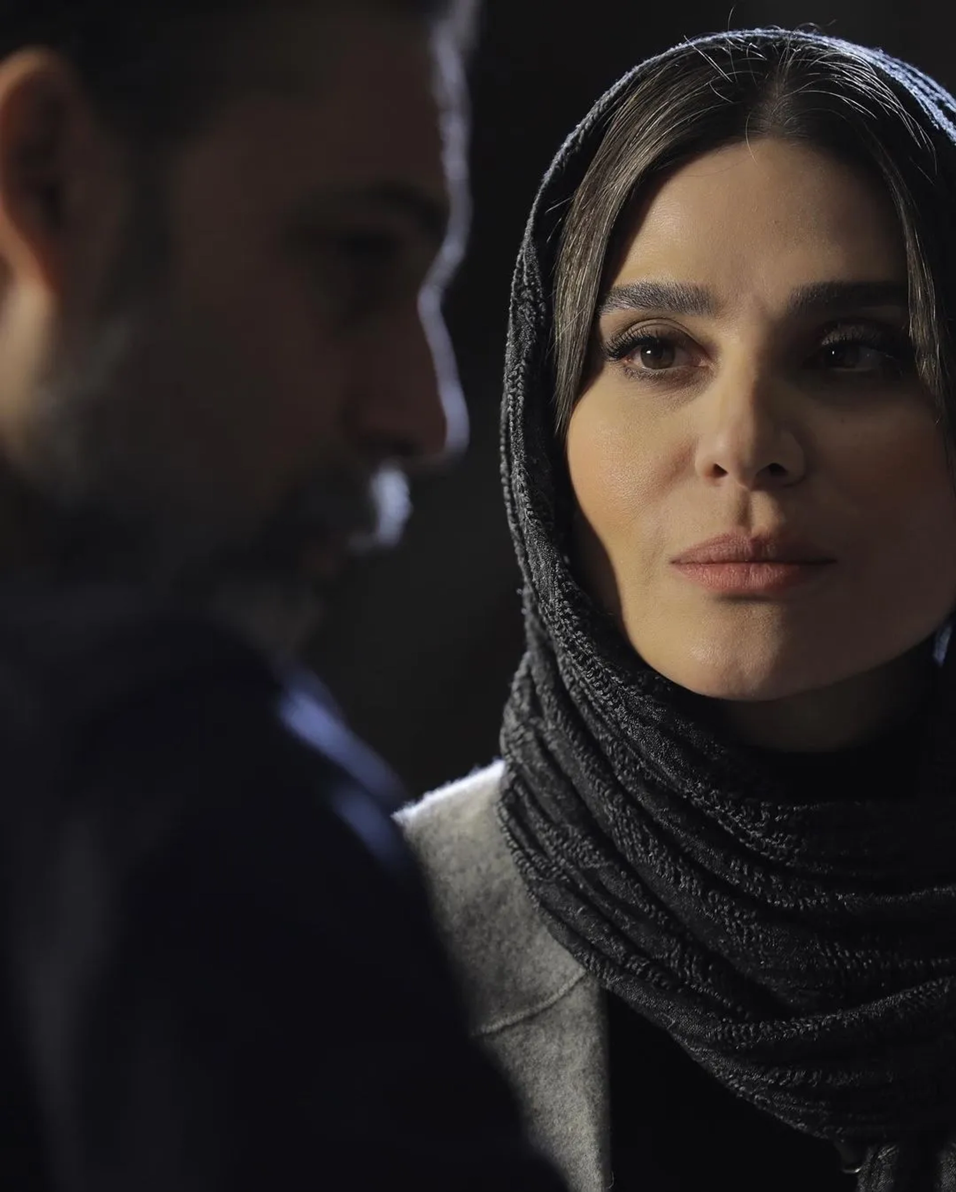 Payman Maadi and Sahar Dolatshahi in Viper of Tehran (2024)