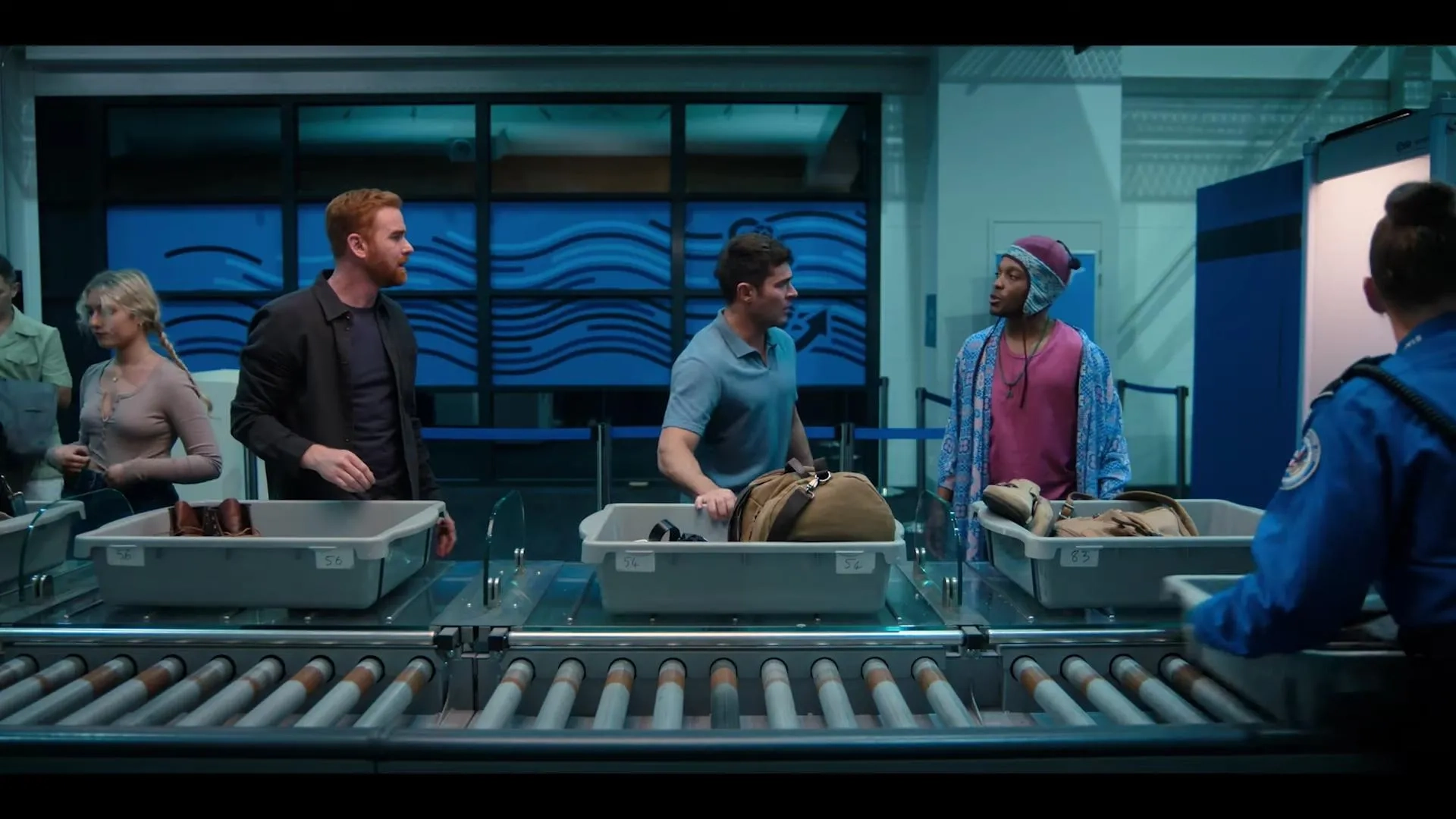 Zac Efron, Jermaine Fowler, and Andrew Santino in Ricky Stanicky (2024)