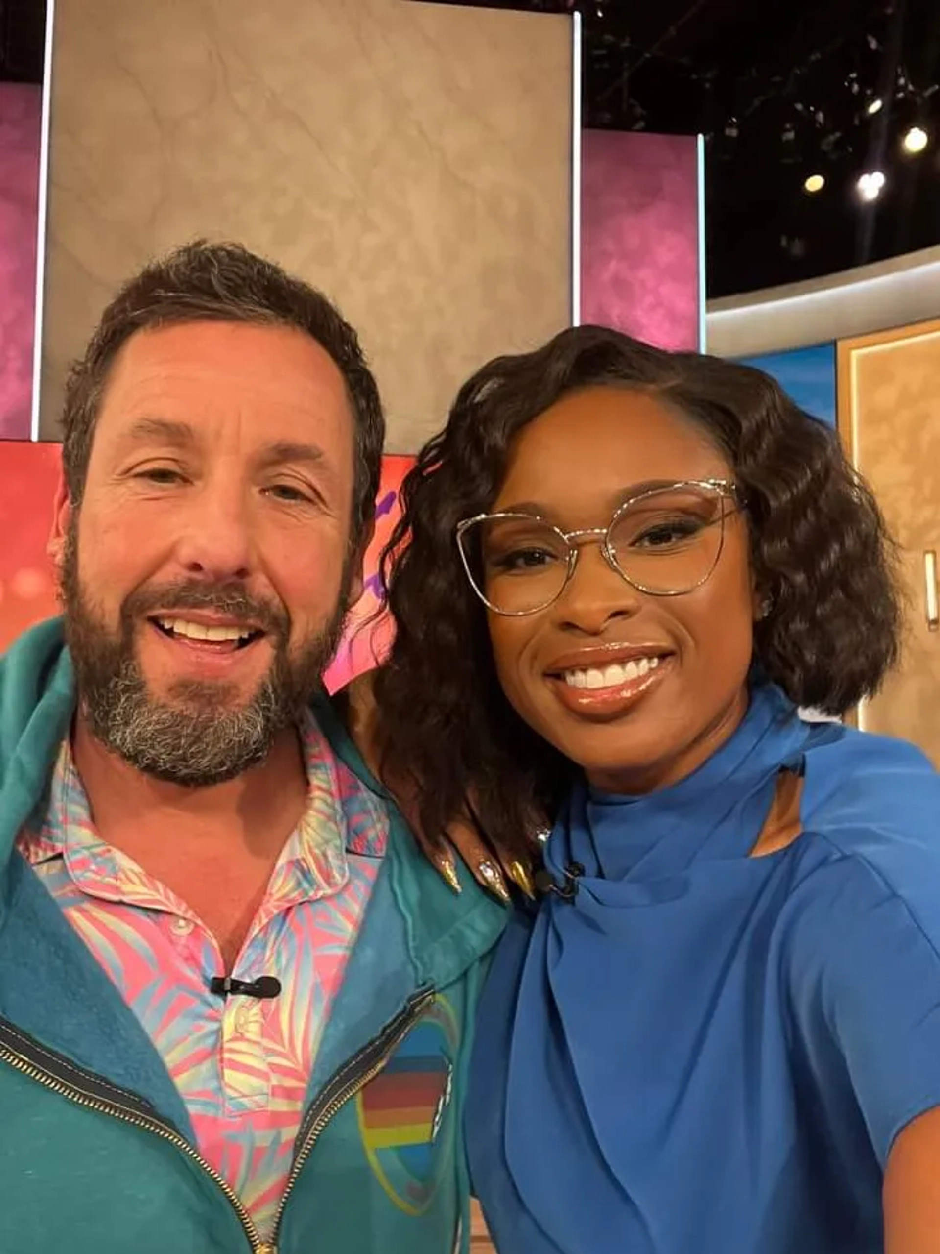 Adam Sandler and Jennifer Hudson in The Jennifer Hudson Show (2022)