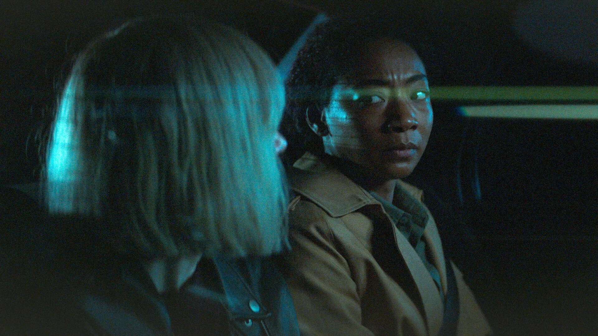 Zoe Kazan and Betty Gabriel in Clickbait (2021)