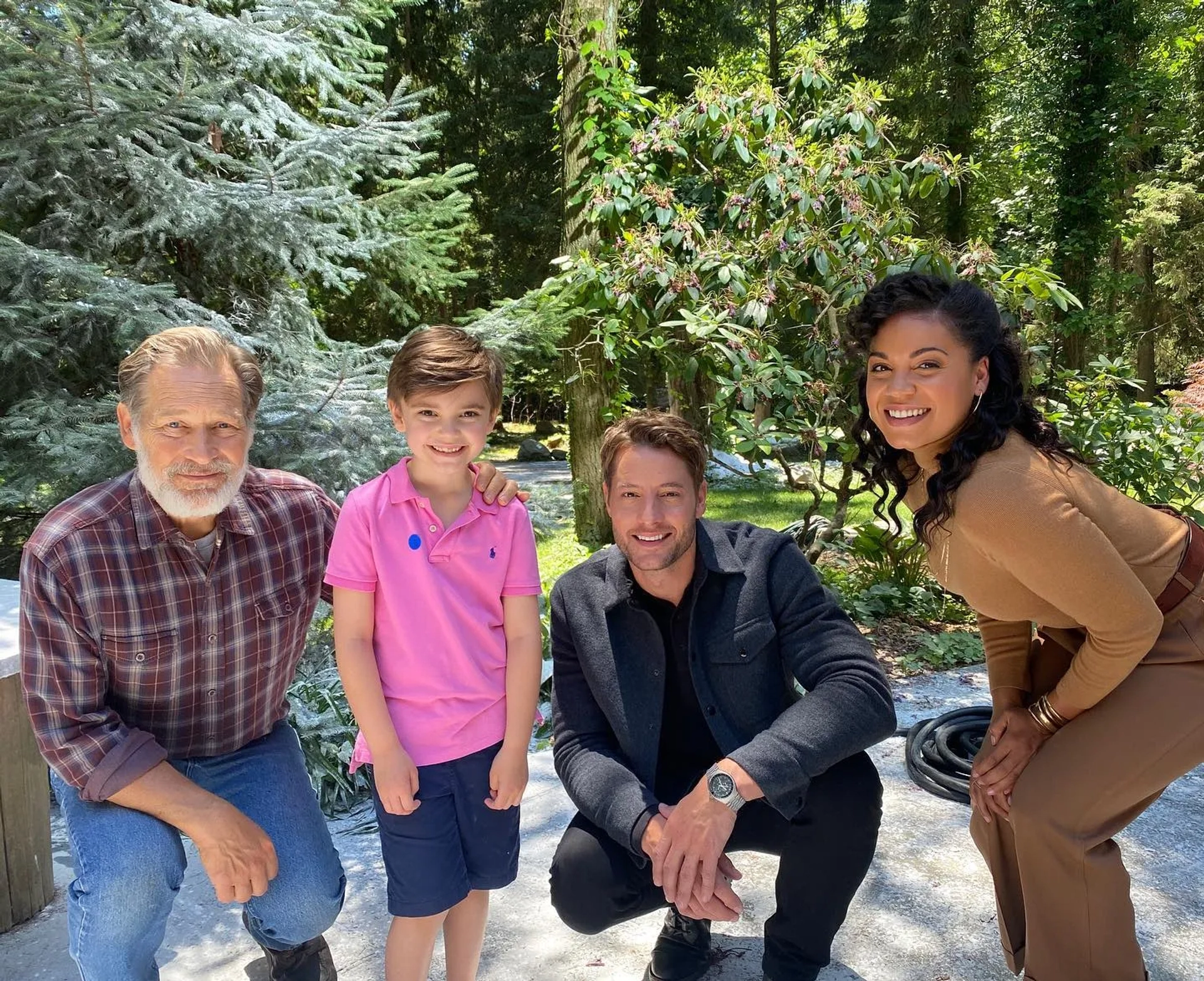 James Remar, Justin Hartley, and Barrett Doss in The Noel Diary (2022)