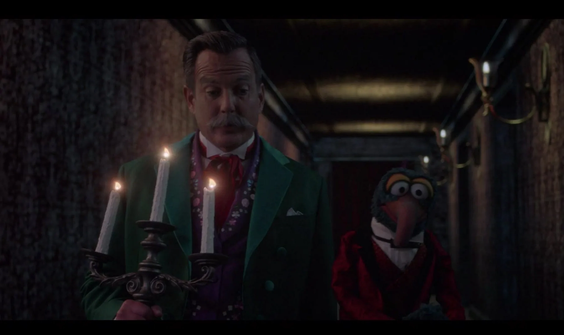 Will Arnett and Dave Goelz in Muppets Haunted Mansion (2021)