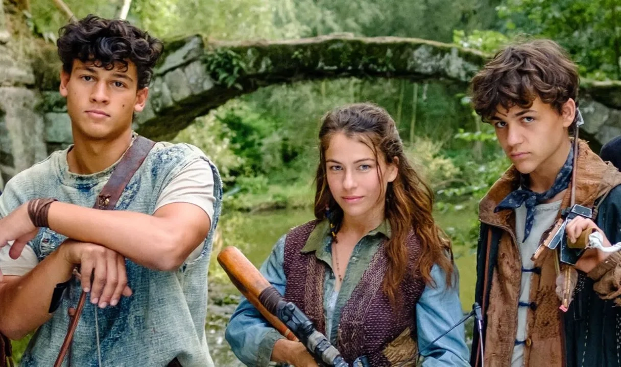 Henriette Confurius, Emilio Sakraya, and David Ali Rashed in Tribes of Europa: Chapter 1 (2021)