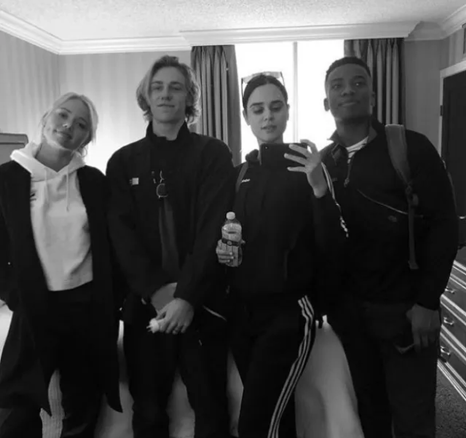 Marianly Tejada, Cooper van Grootel, Annalisa Cochrane, and Chibuikem Uche in One Of Us Is Lying (2021)