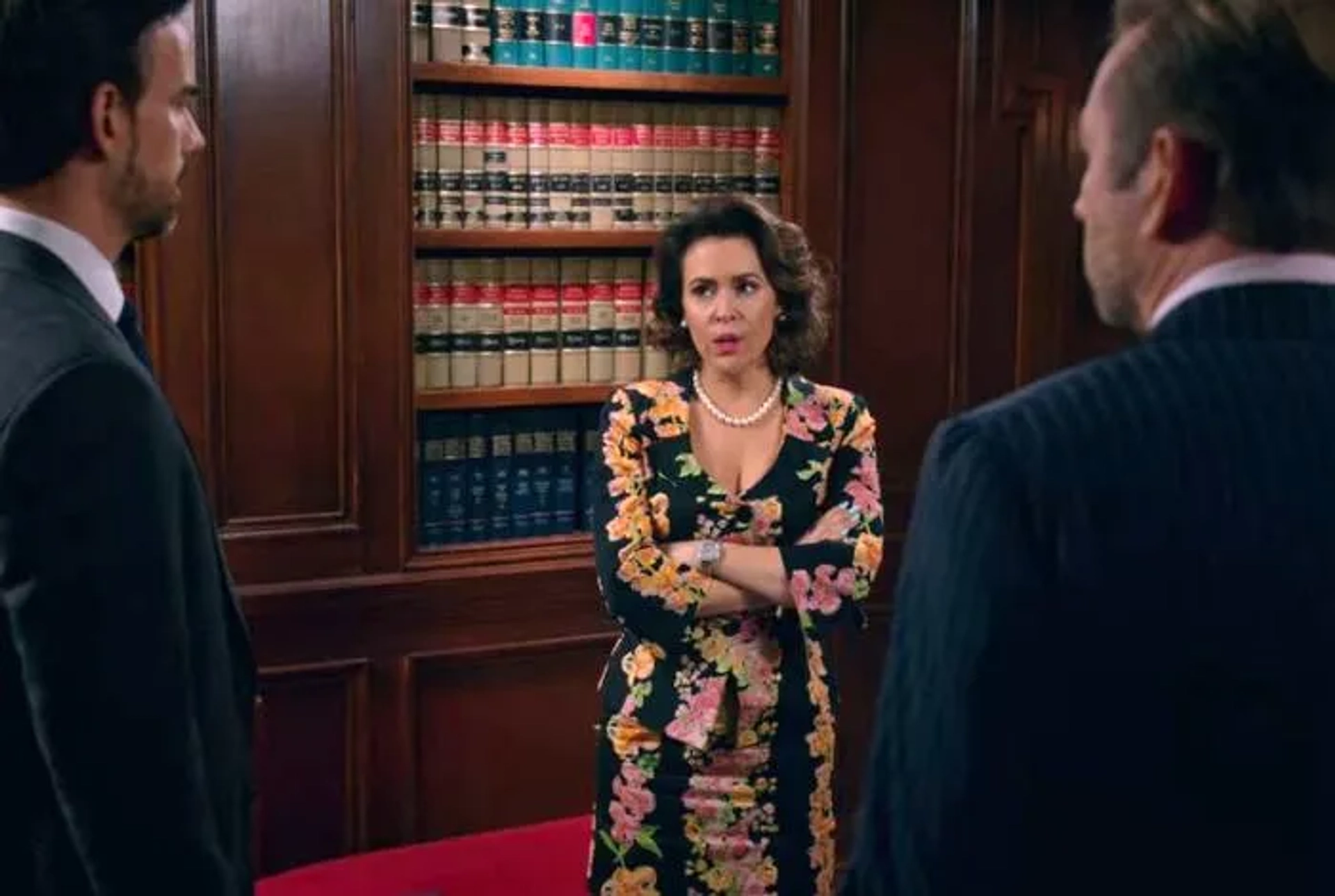 Alyssa Milano, Christopher Gorham, and Dallas Roberts in Insatiable (2018)