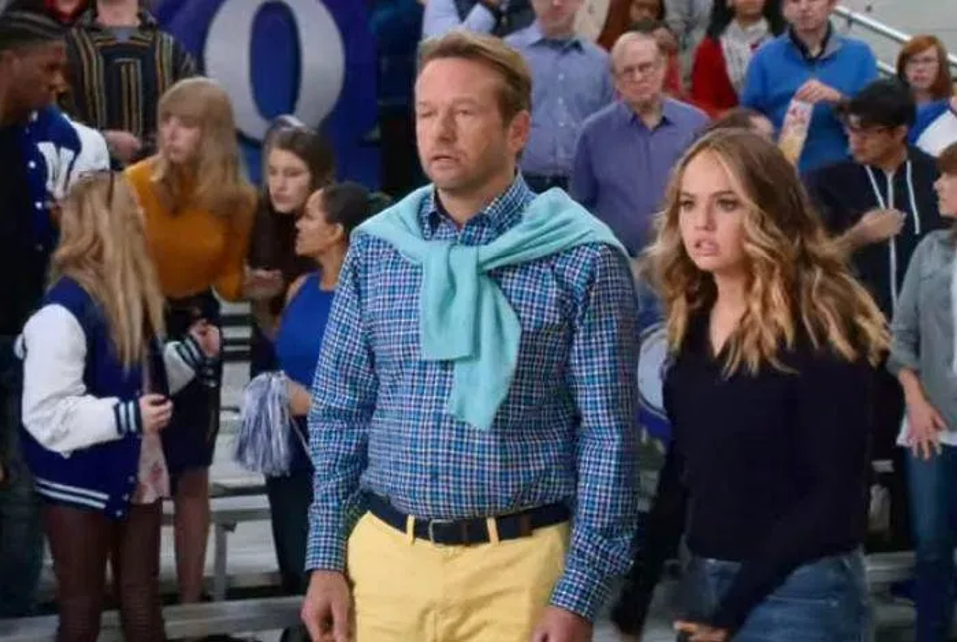 Dallas Roberts and Debby Ryan in Insatiable (2018)