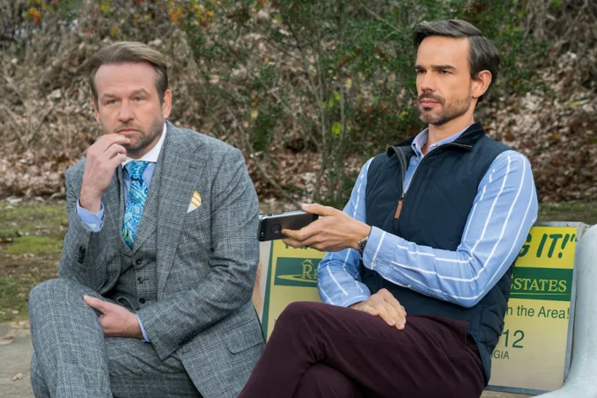 Christopher Gorham and Dallas Roberts in Insatiable (2018)