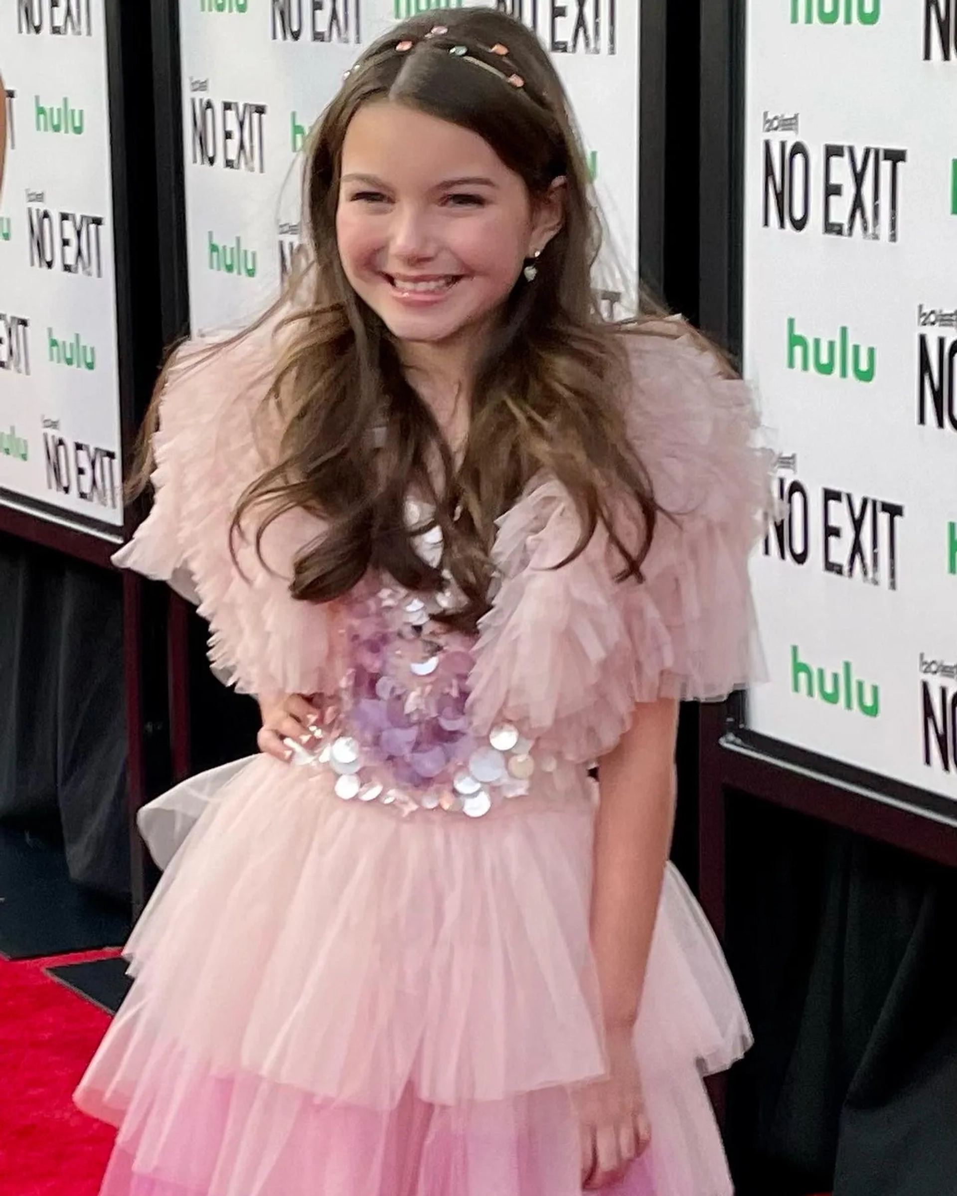 Mila Harris at the No Exit premiere