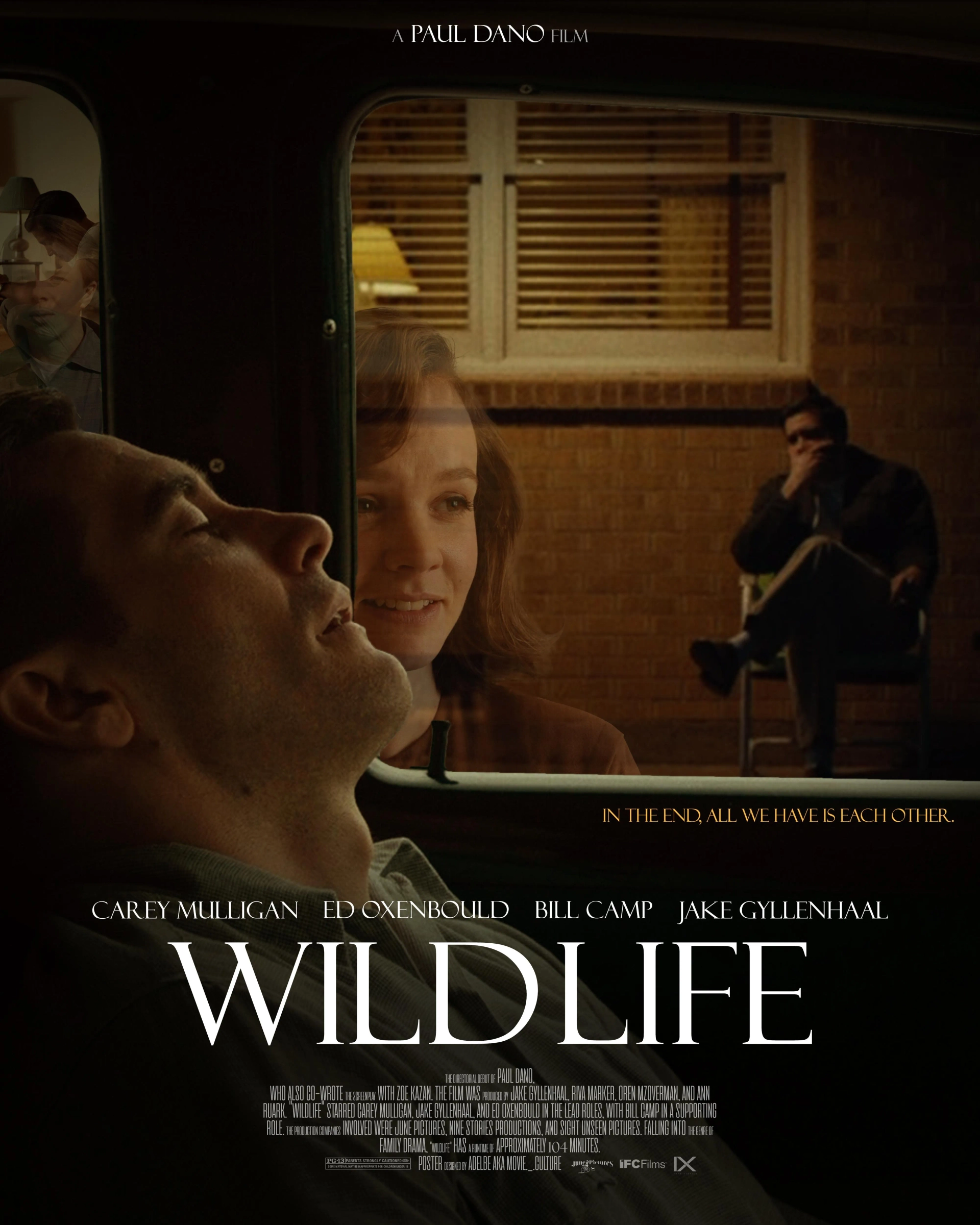 Jake Gyllenhaal, Carey Mulligan, and Ed Oxenbould in Wildlife (2018)