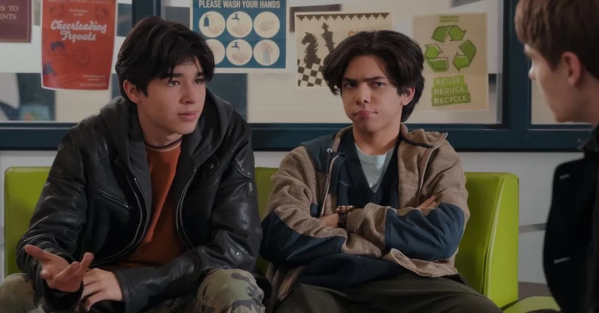 Corey Fogelmanis, Myles Perez, and Isaac Arellanes in My Life with the Walter Boys: Small Town Rumors (2023)