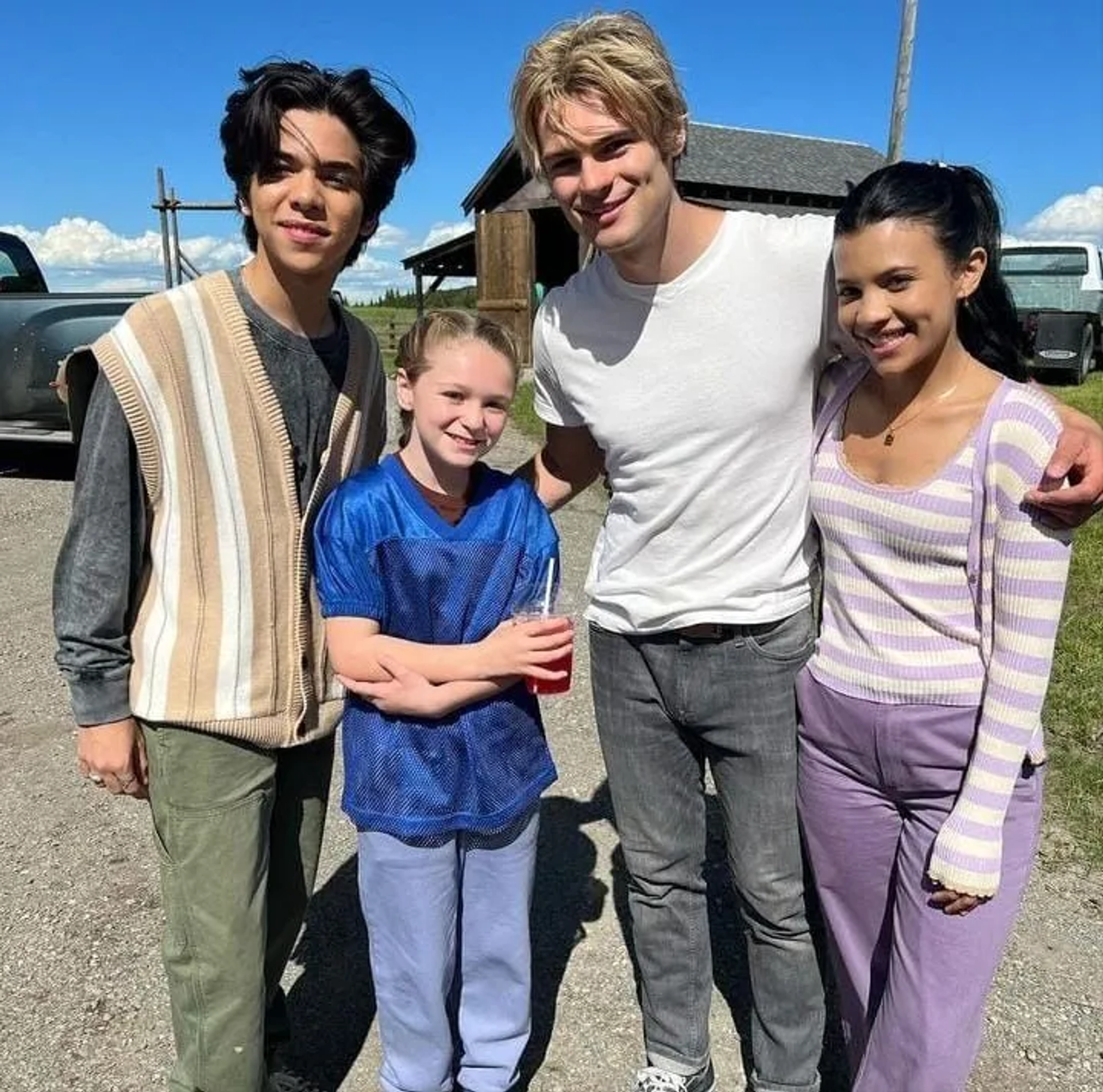 Noah LaLonde, Alix West Lefler, Myles Perez, and Nikki Rodriguez in My Life with the Walter Boys: The Cole Effect (2023)