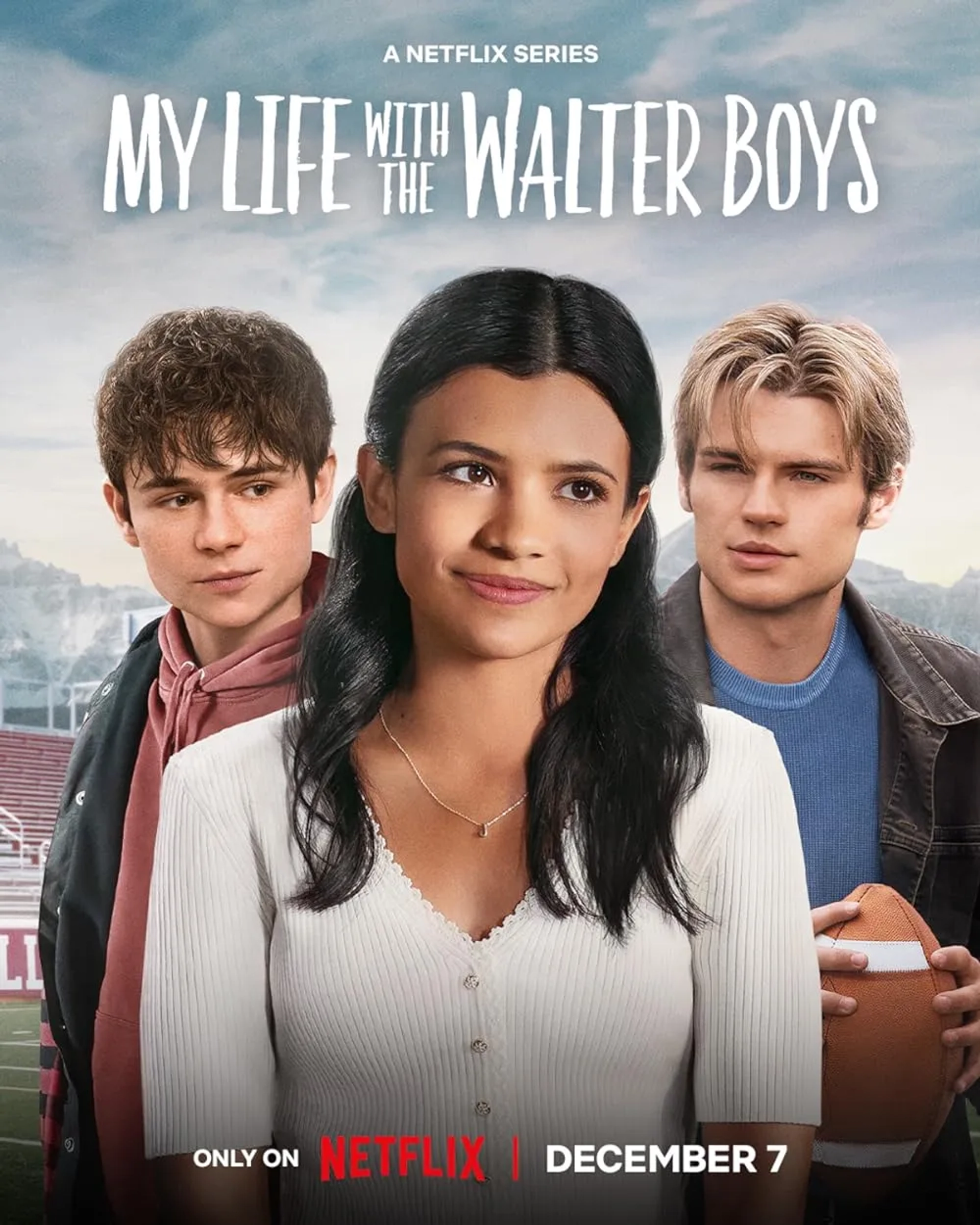 Noah LaLonde, Nikki Rodriguez, and Ashby Gentry in My Life with the Walter Boys (2023)