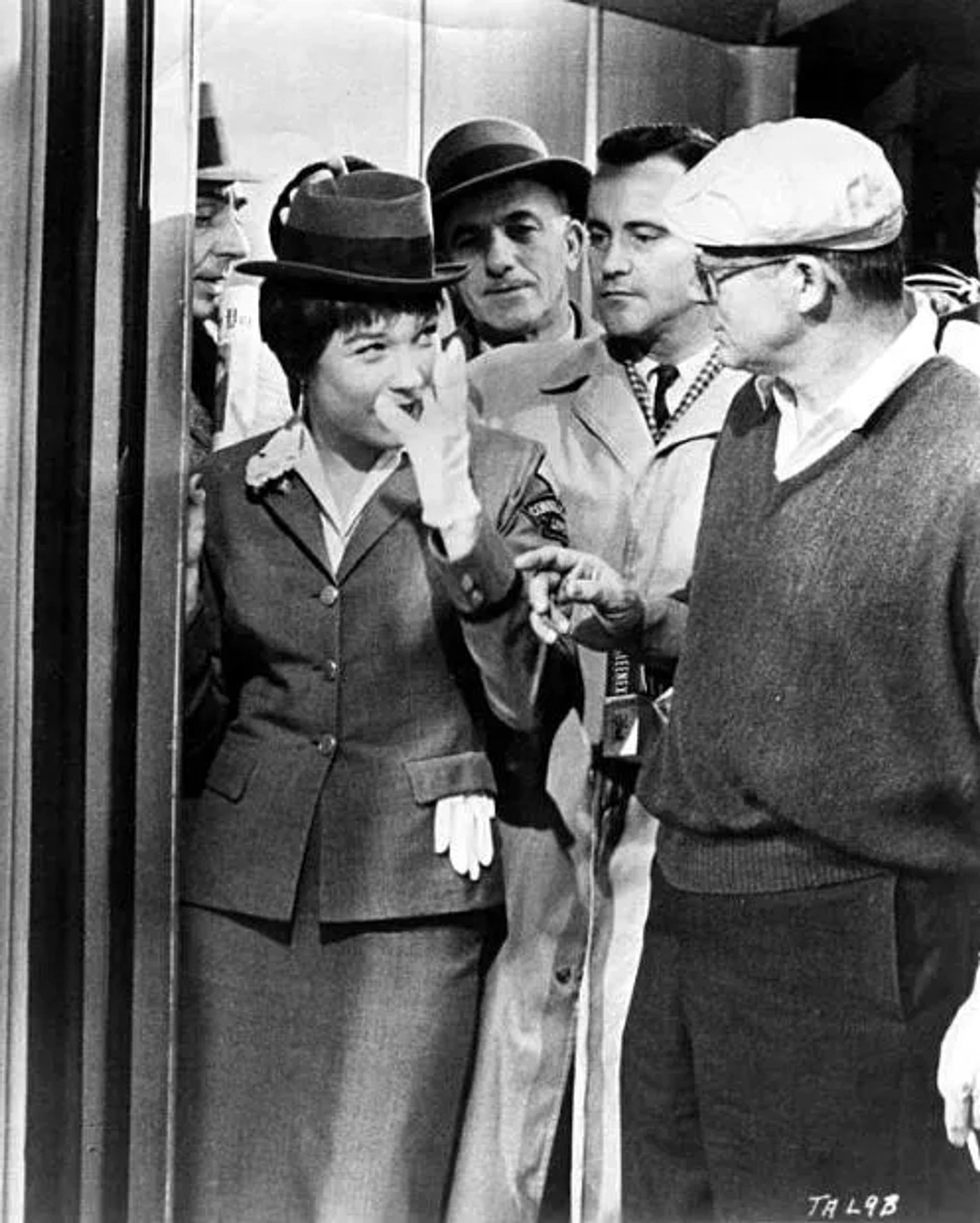 Jack Lemmon, Shirley MacLaine, and Billy Wilder in The Apartment (1960)