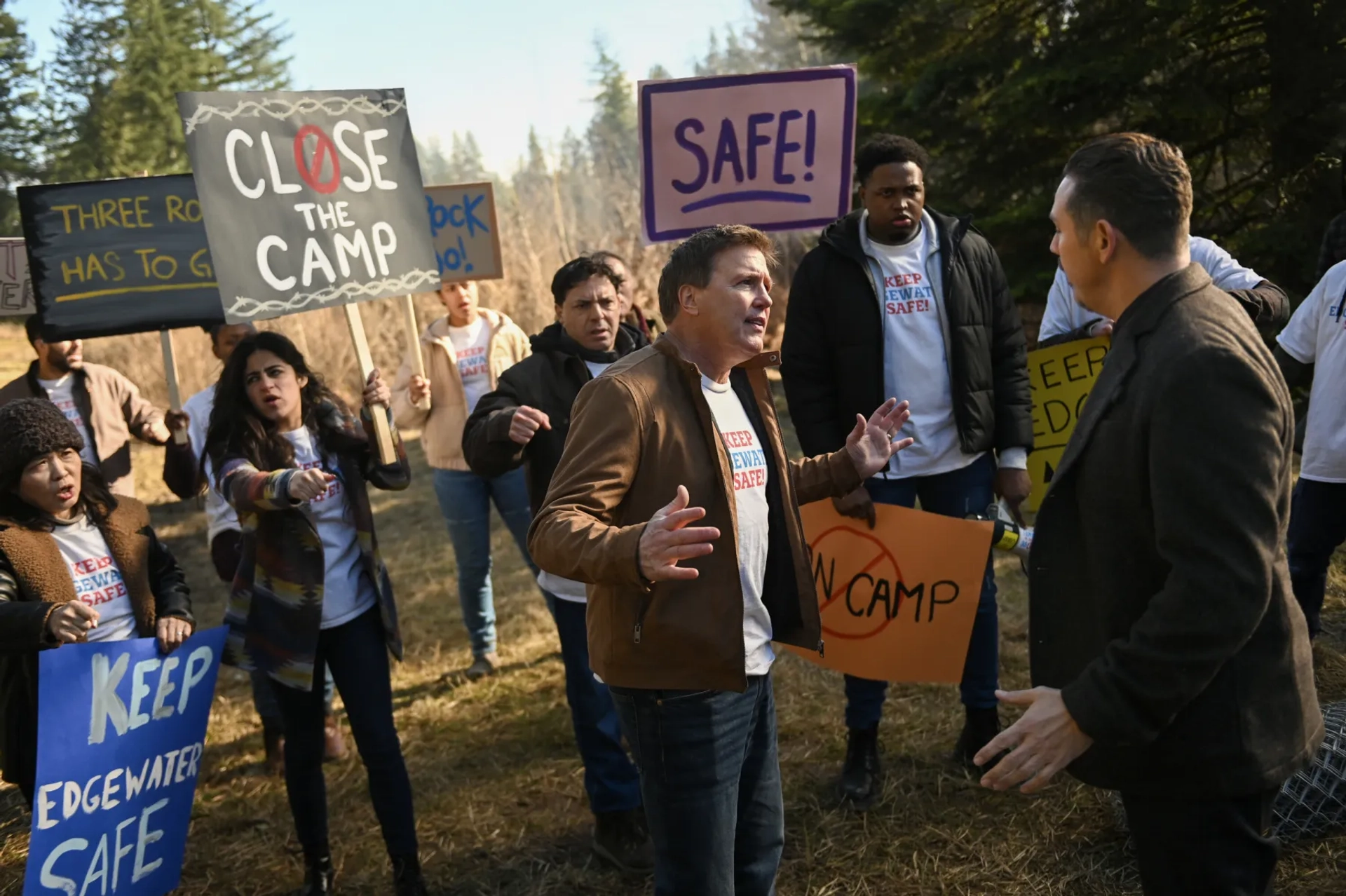 Lochlyn Munro and Kevin Alejandro in Fire Country (2022)