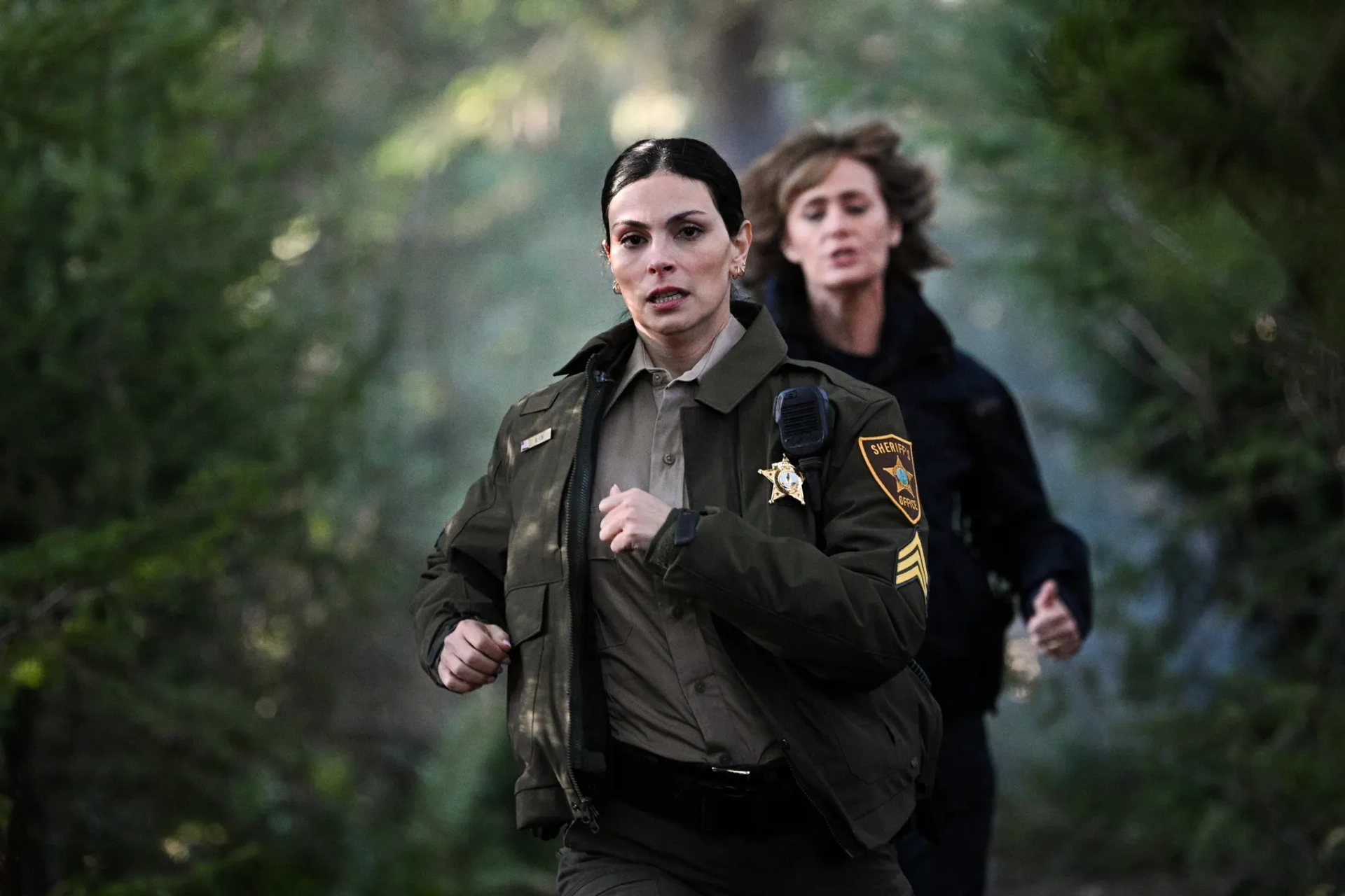 Diane Farr and Morena Baccarin in Fire Country (2022)