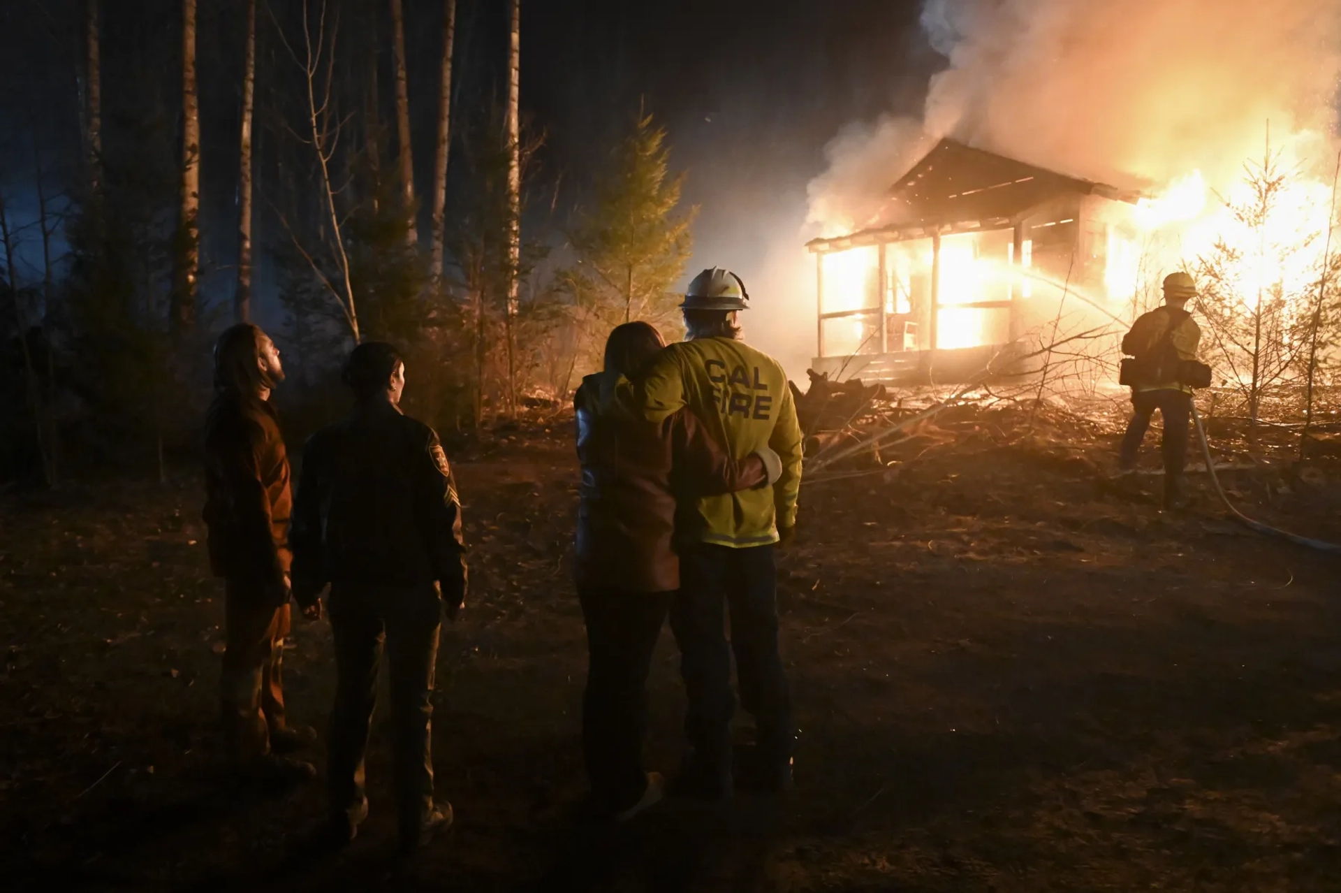 Billy Burke, Diane Farr, and Max Thieriot in Fire Country (2022)