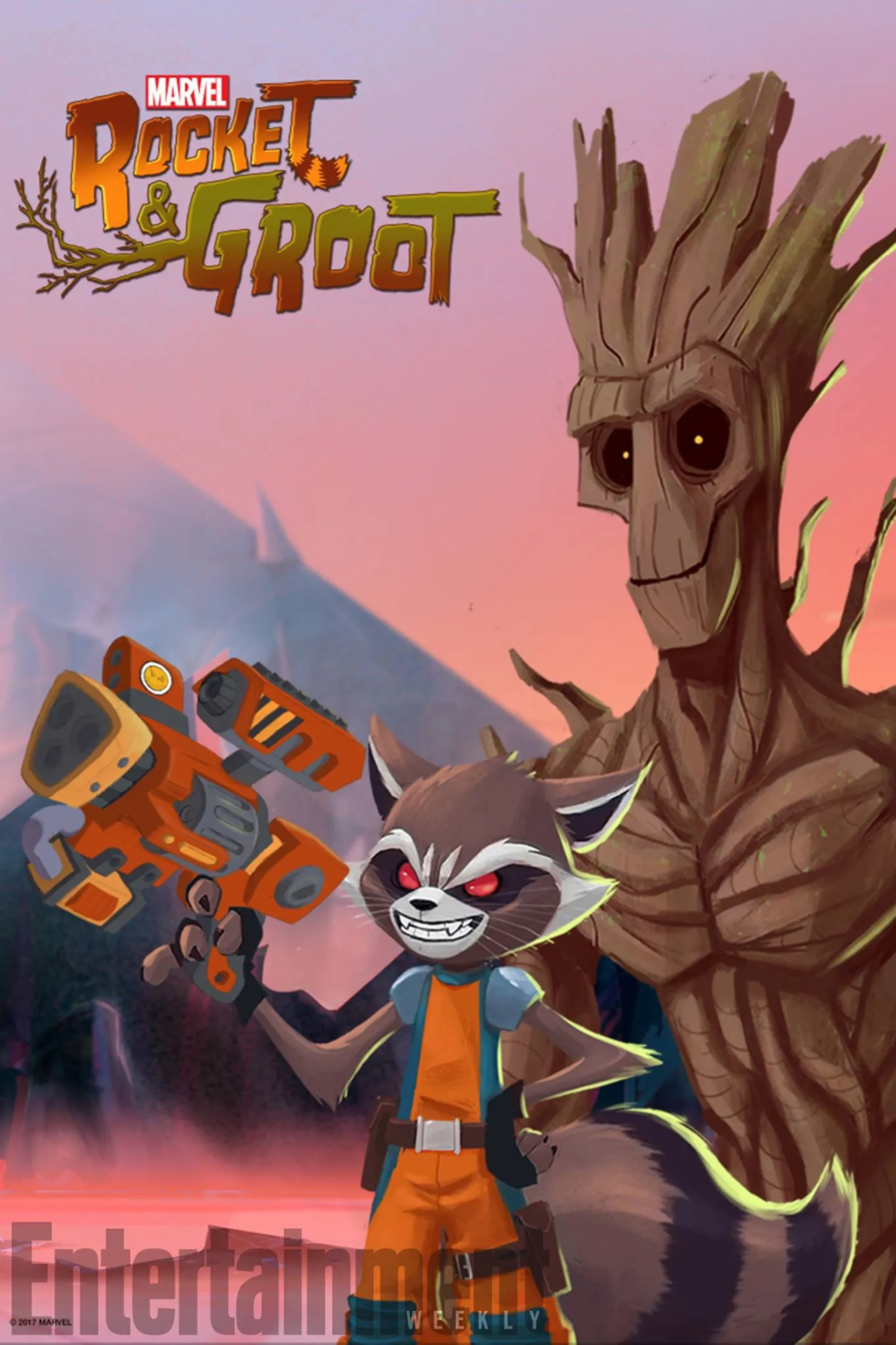 انیمیشن راکت و گروت (Rocket & Groot 2017)