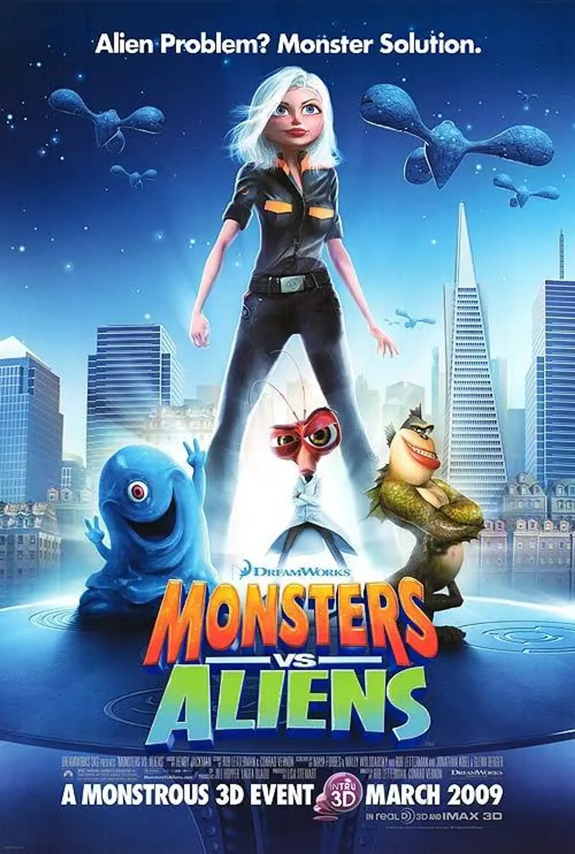 انیمیشن هیولاها علیه بیگانگان (Monsters vs. Aliens 2009)