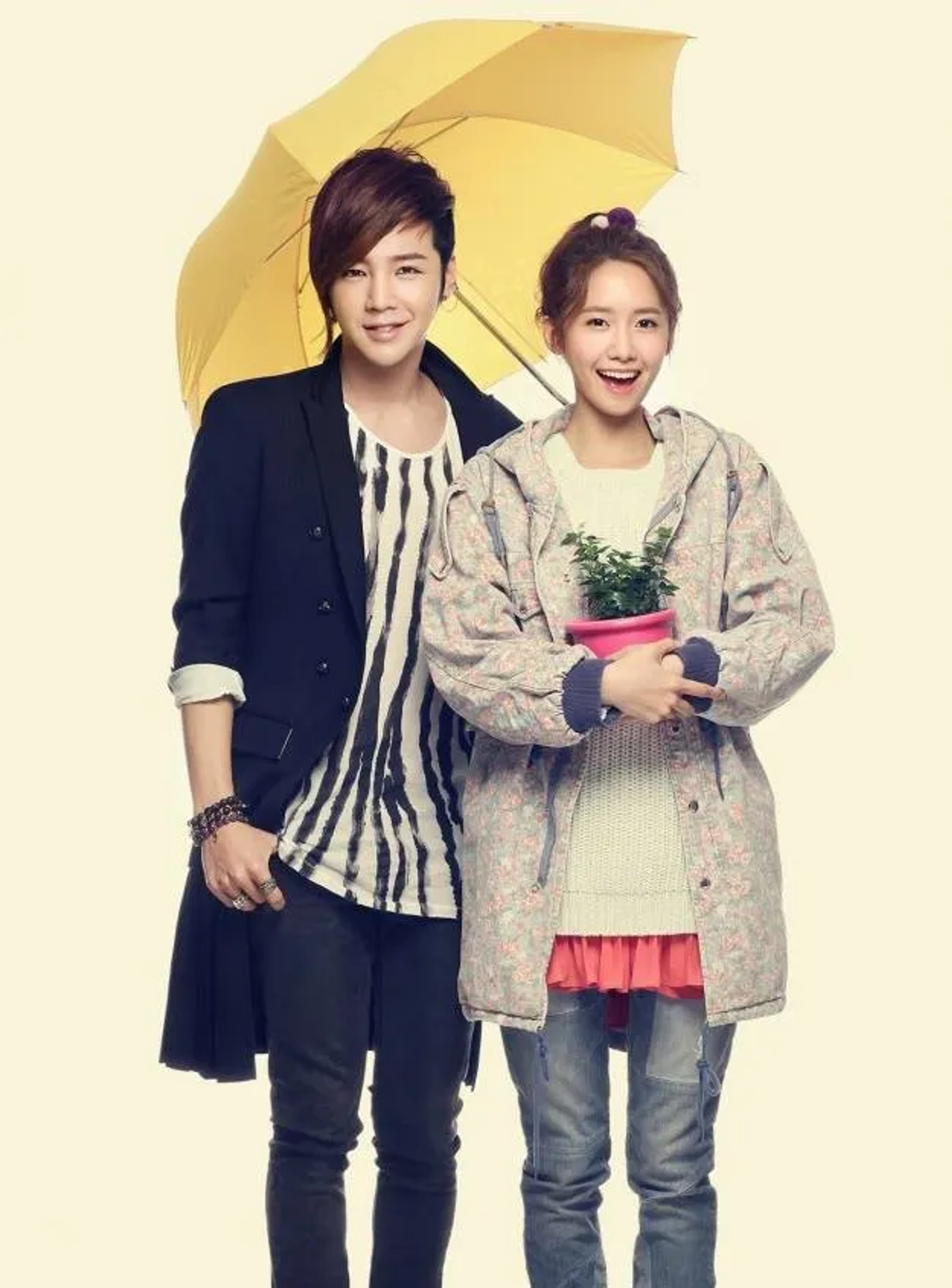 Jang Keun-suk and Im Yoon-ah in Love Rain (2012)