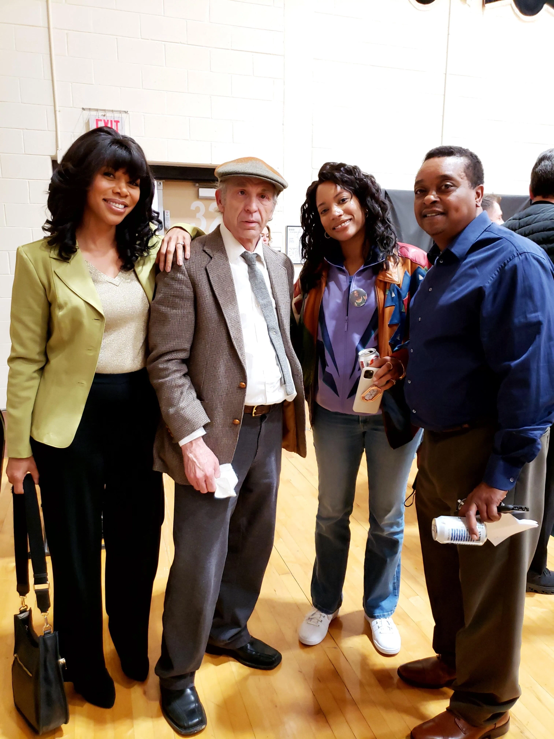 Natalie Paul, Bryant Bentley, Diane Howard, and Roger Petan in Shooting Stars (2023)