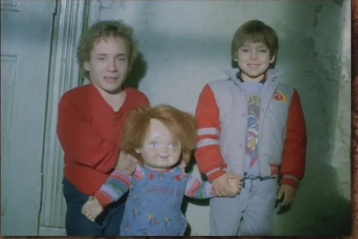 Ed Gale and Alex Vincent in Child's Play (1988)