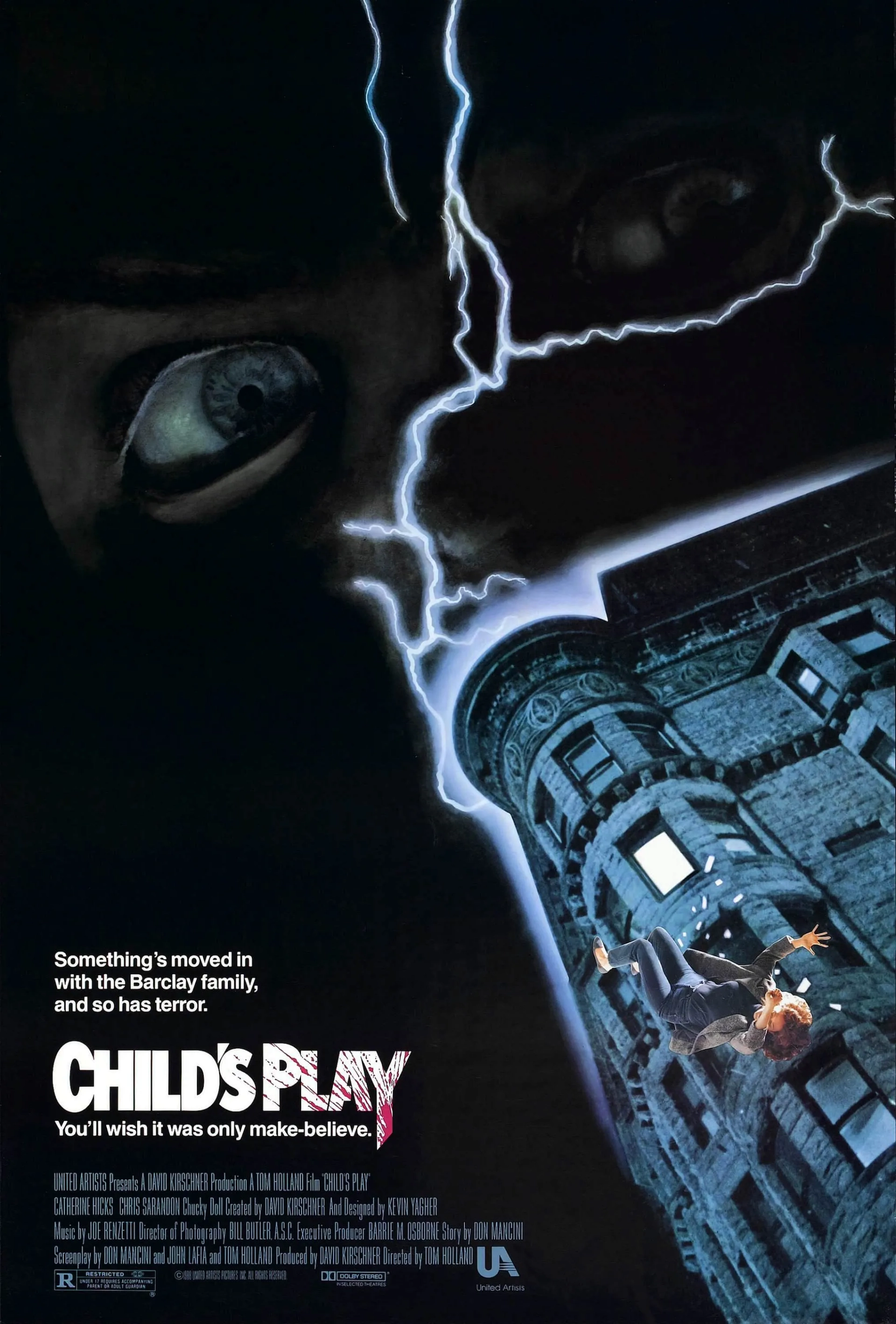 Brad Dourif and Dinah Manoff in Child's Play (1988)