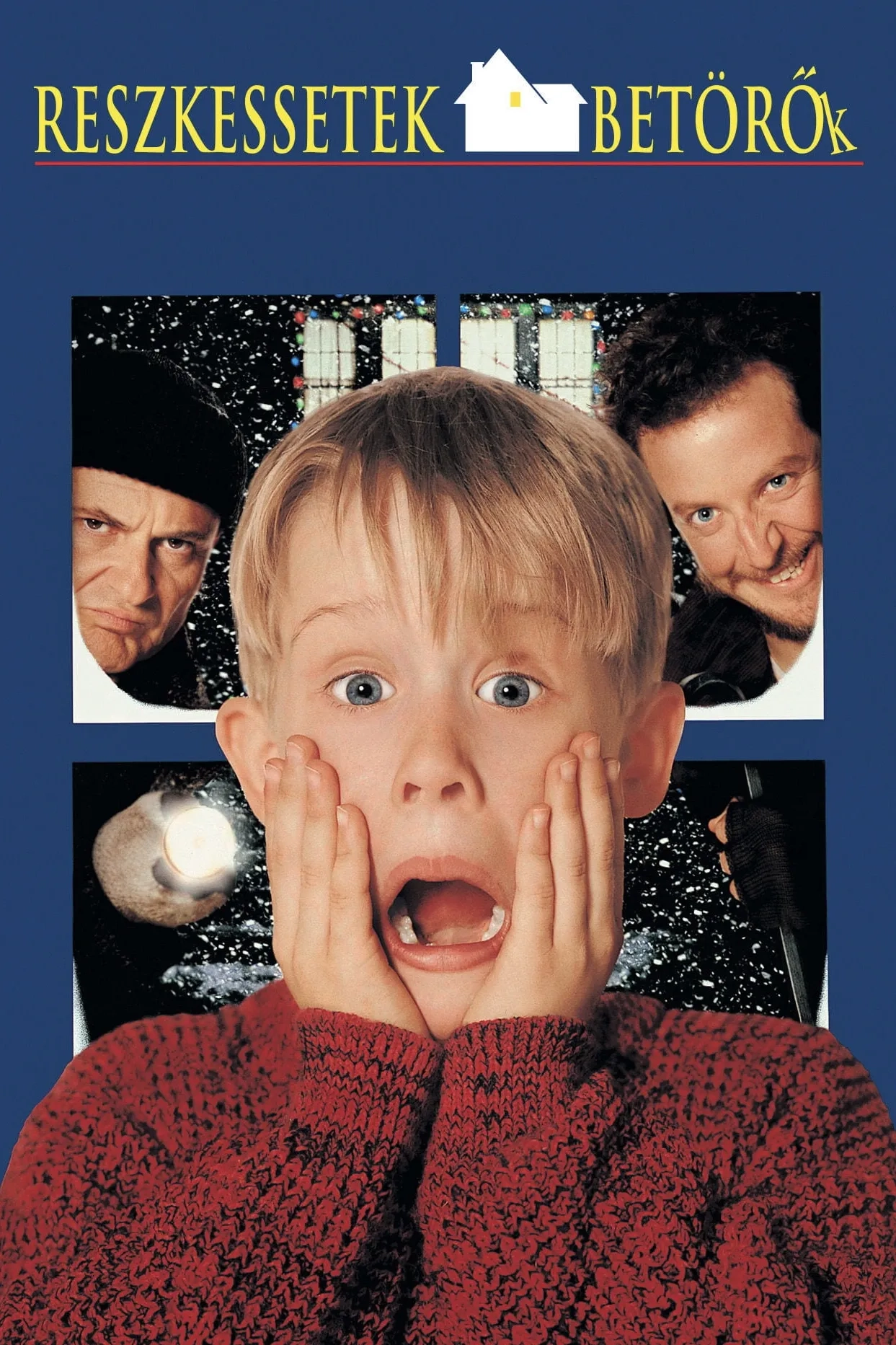 Macaulay Culkin, Joe Pesci, and Daniel Stern in Home Alone (1990)