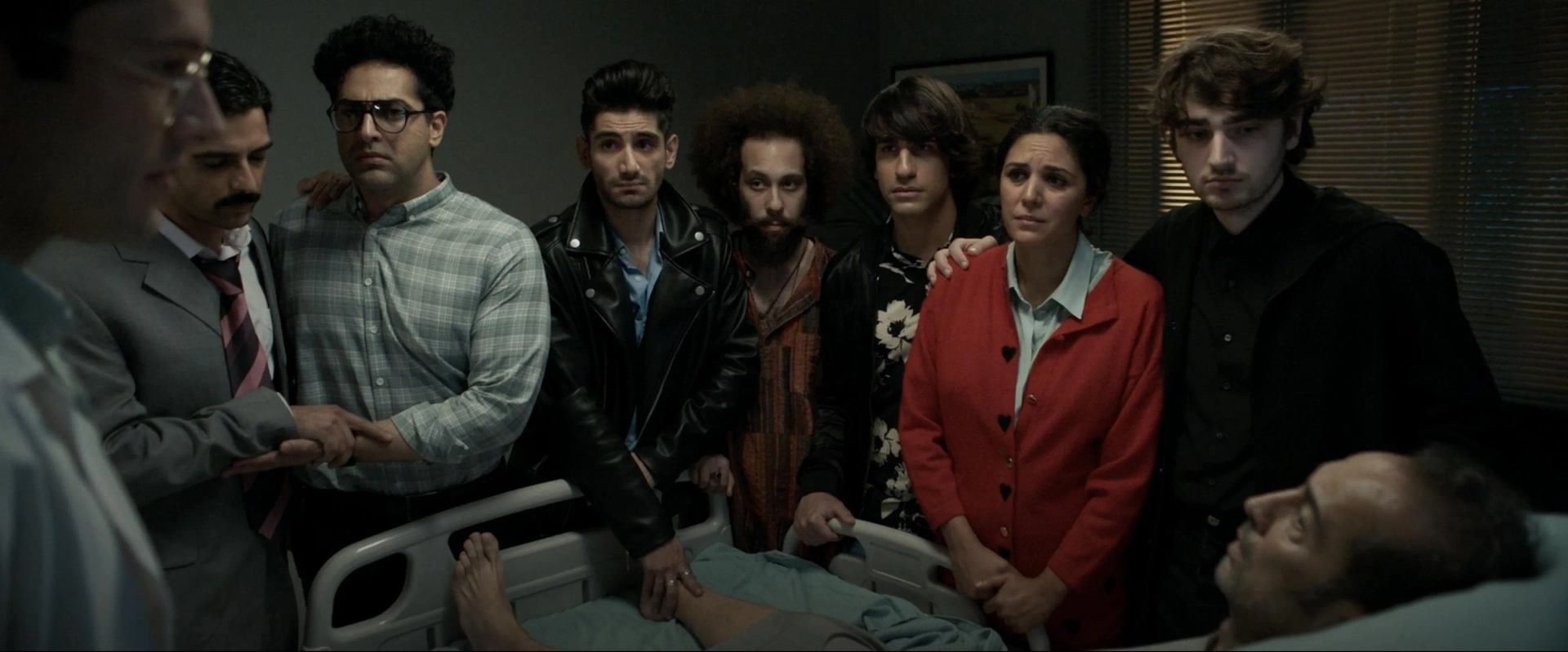 Andrew Malik, Jerry Habibi, Bijan Daneshmand, Niousha Noor, Arty Froushan, and Reza Diako in The Persian Version (2023)