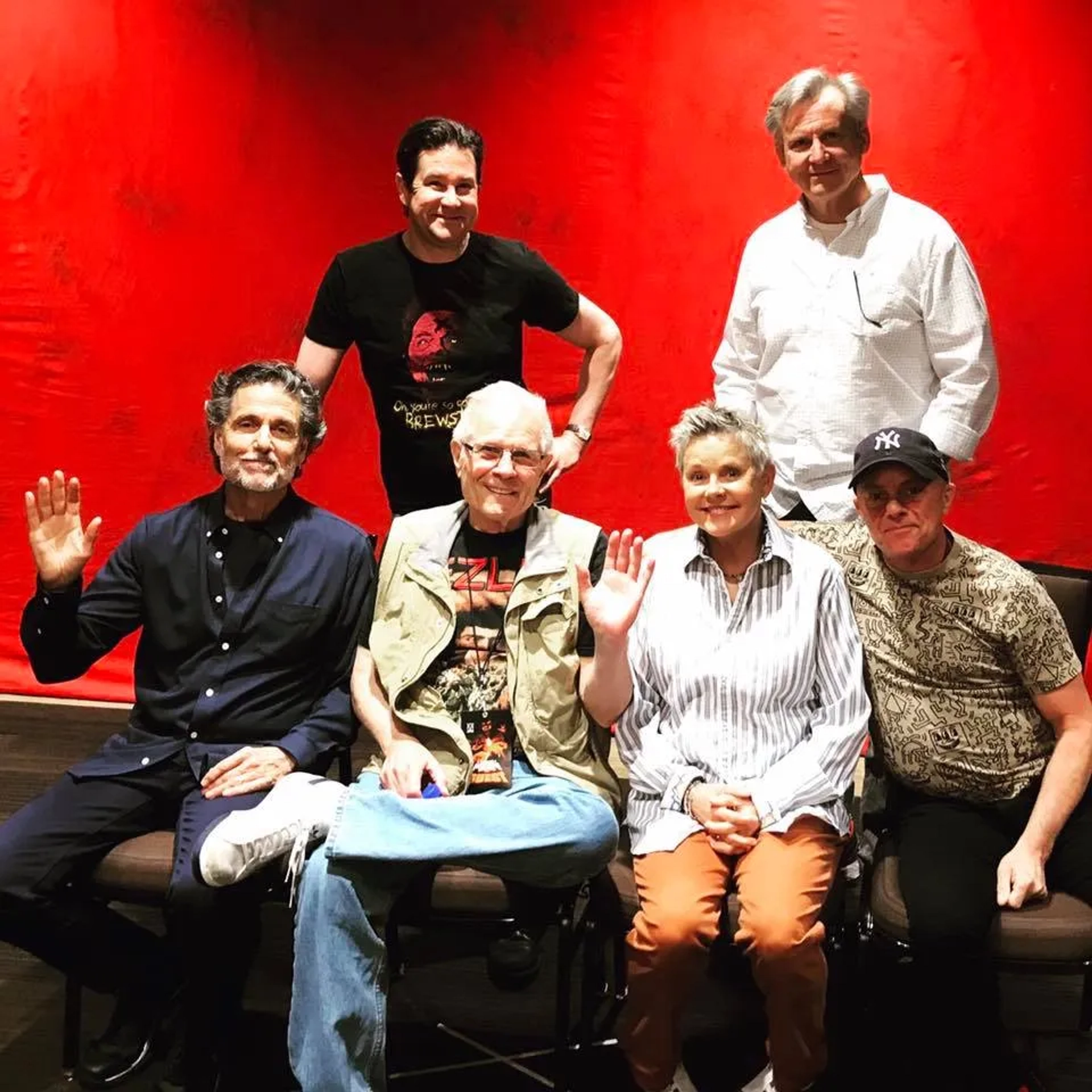 Amanda Bearse, Chris Sarandon, Tom Holland, Stephen Geoffreys, William Ragsdale, and Jonathan Stark at an event for Fright Night (1985)