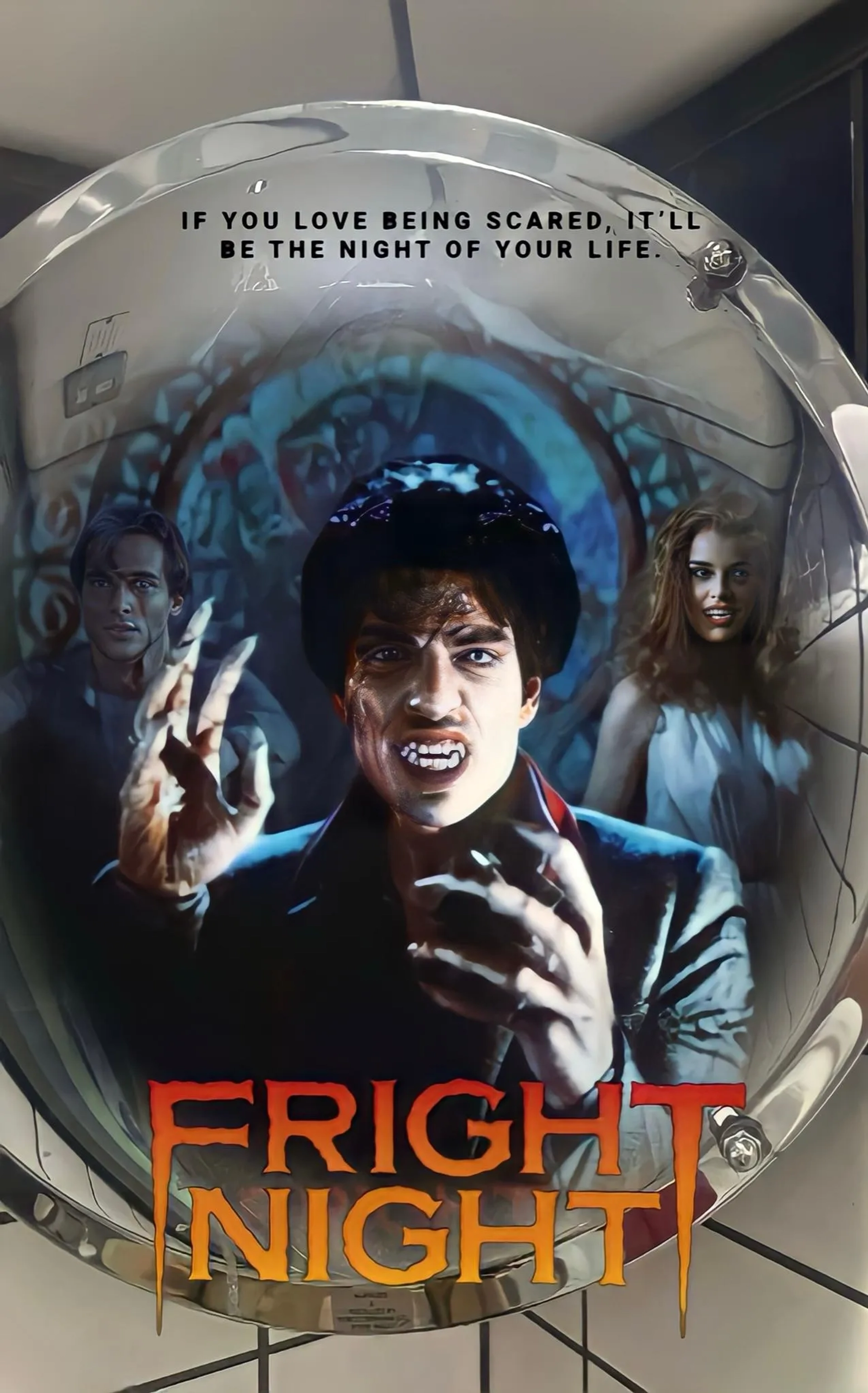 Amanda Bearse, Chris Sarandon, and Jonathan Stark in Fright Night (1985)
