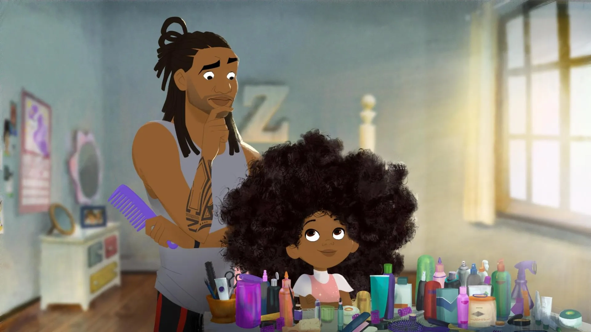 انیمیشن عشق مو (Hair Love 2019)
