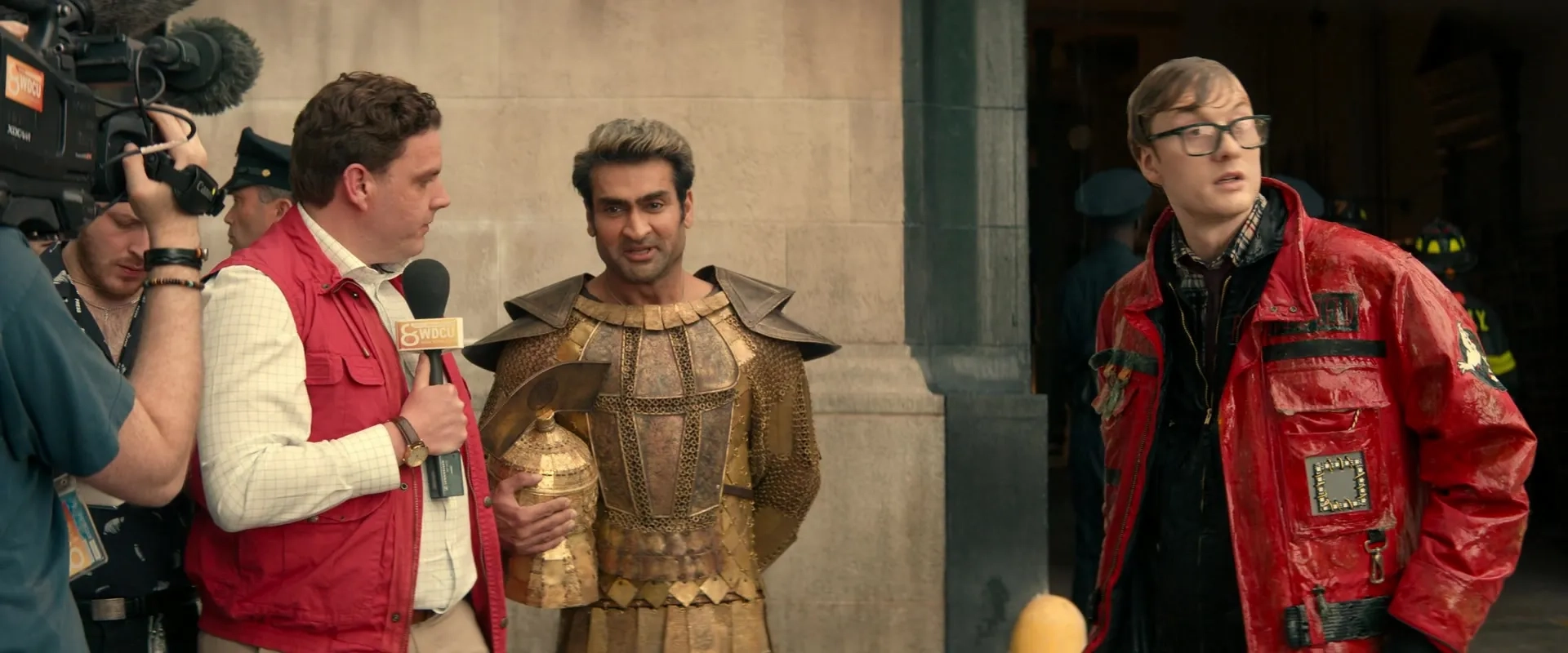 Kumail Nanjiani and James Acaster in Ghostbusters: Frozen Empire (2024)