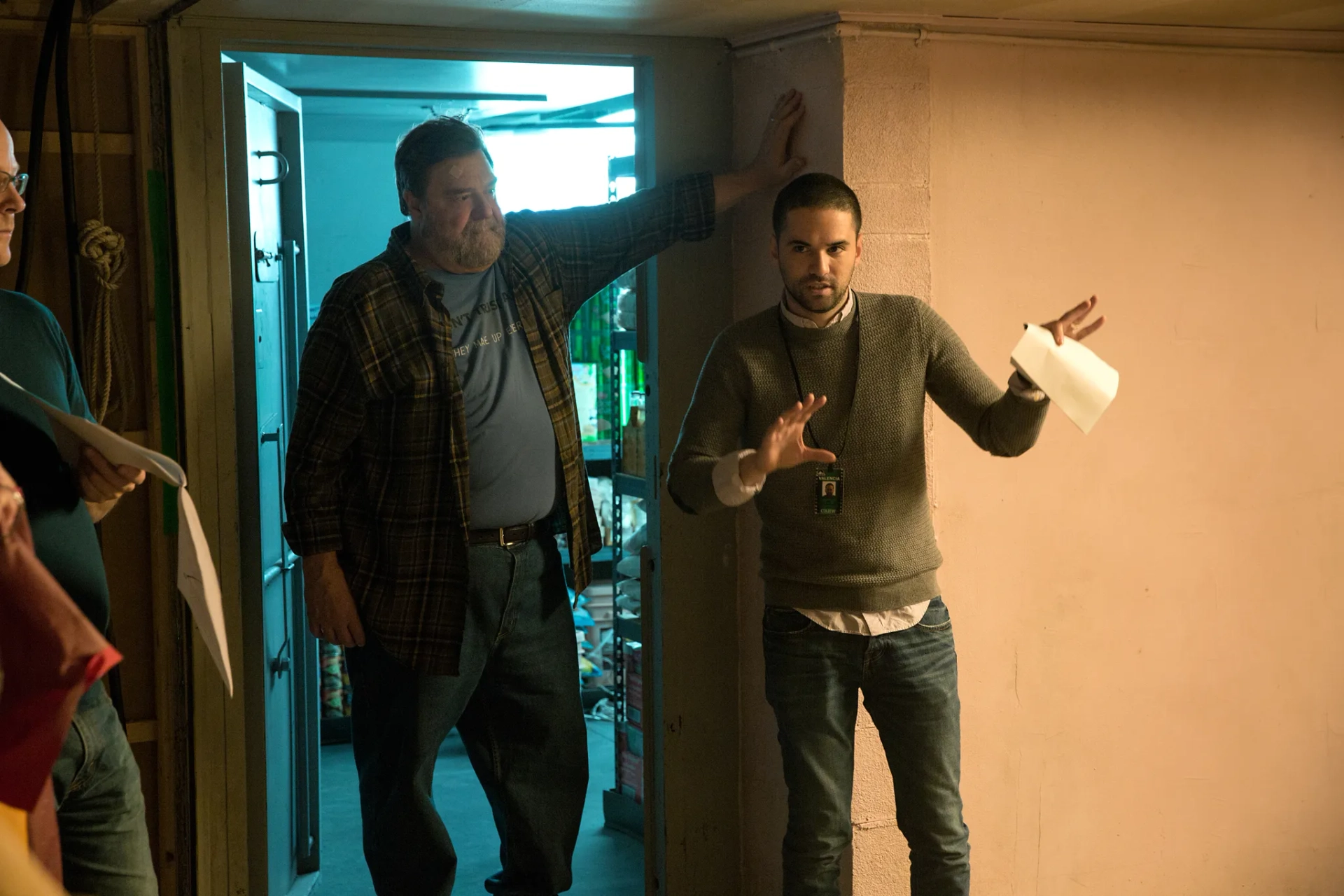 John Goodman and Dan Trachtenberg in 10 Cloverfield Lane (2016)