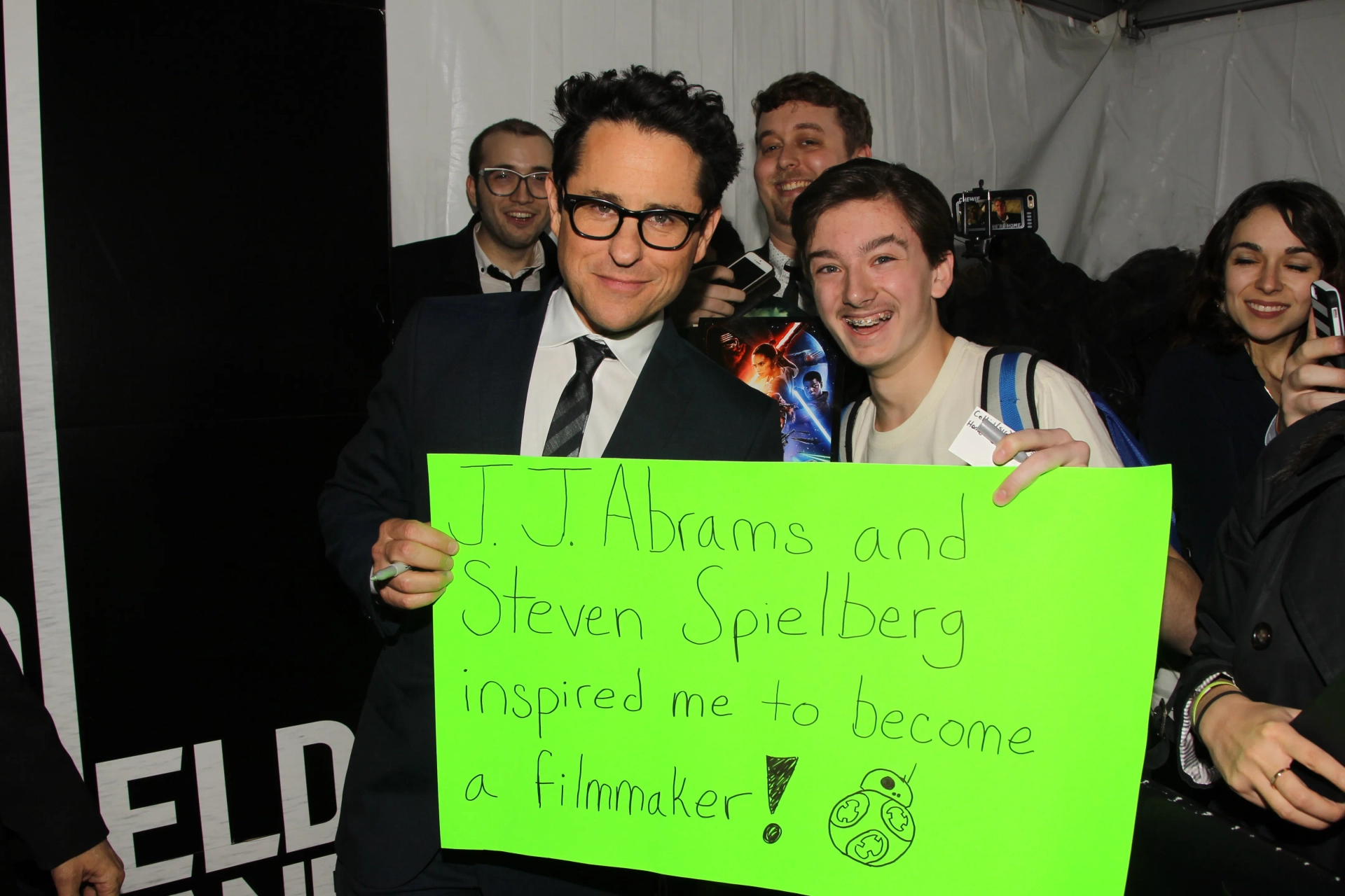 J.J. Abrams and Eric Patrick Cameron at an event for 10 Cloverfield Lane (2016)