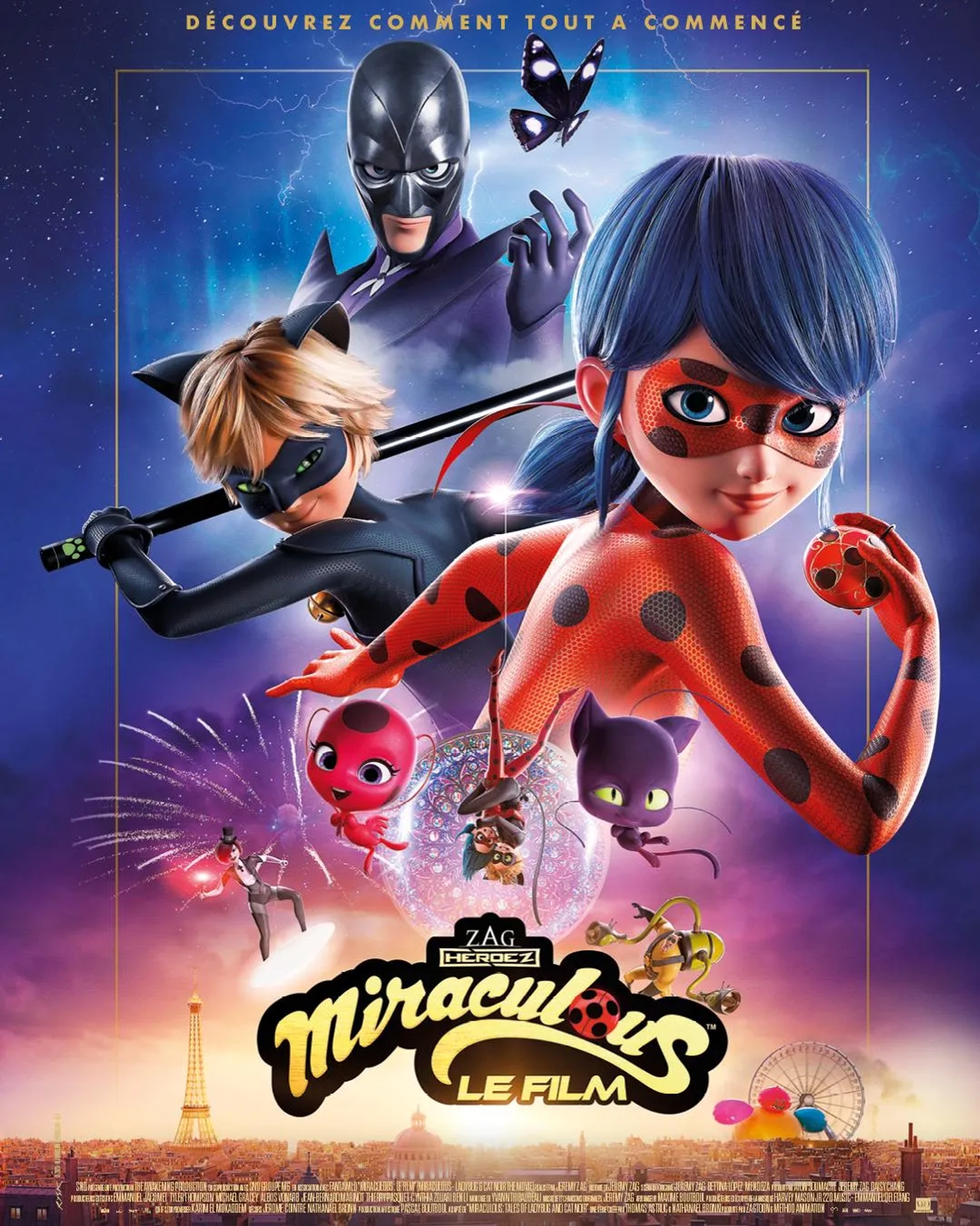 Bryce Papenbrook, Keith Silverstein, and Cristina Valenzuela in Miraculous: Ladybug & Cat Noir, the Movie (2023)